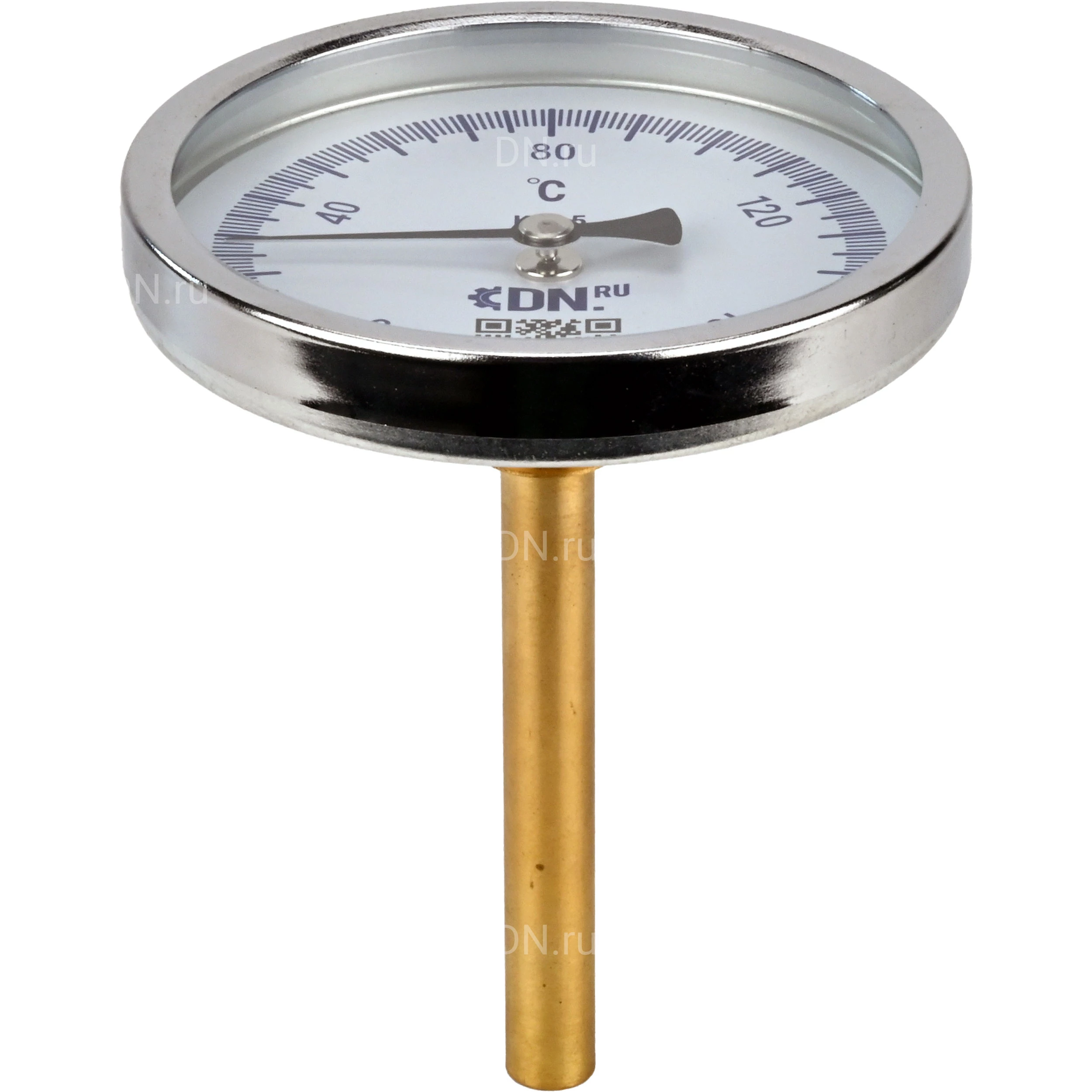 Изображение товара Термометр биметаллический осевой DN.ru TB-311-A1.5 (0-120°C) Л64мм