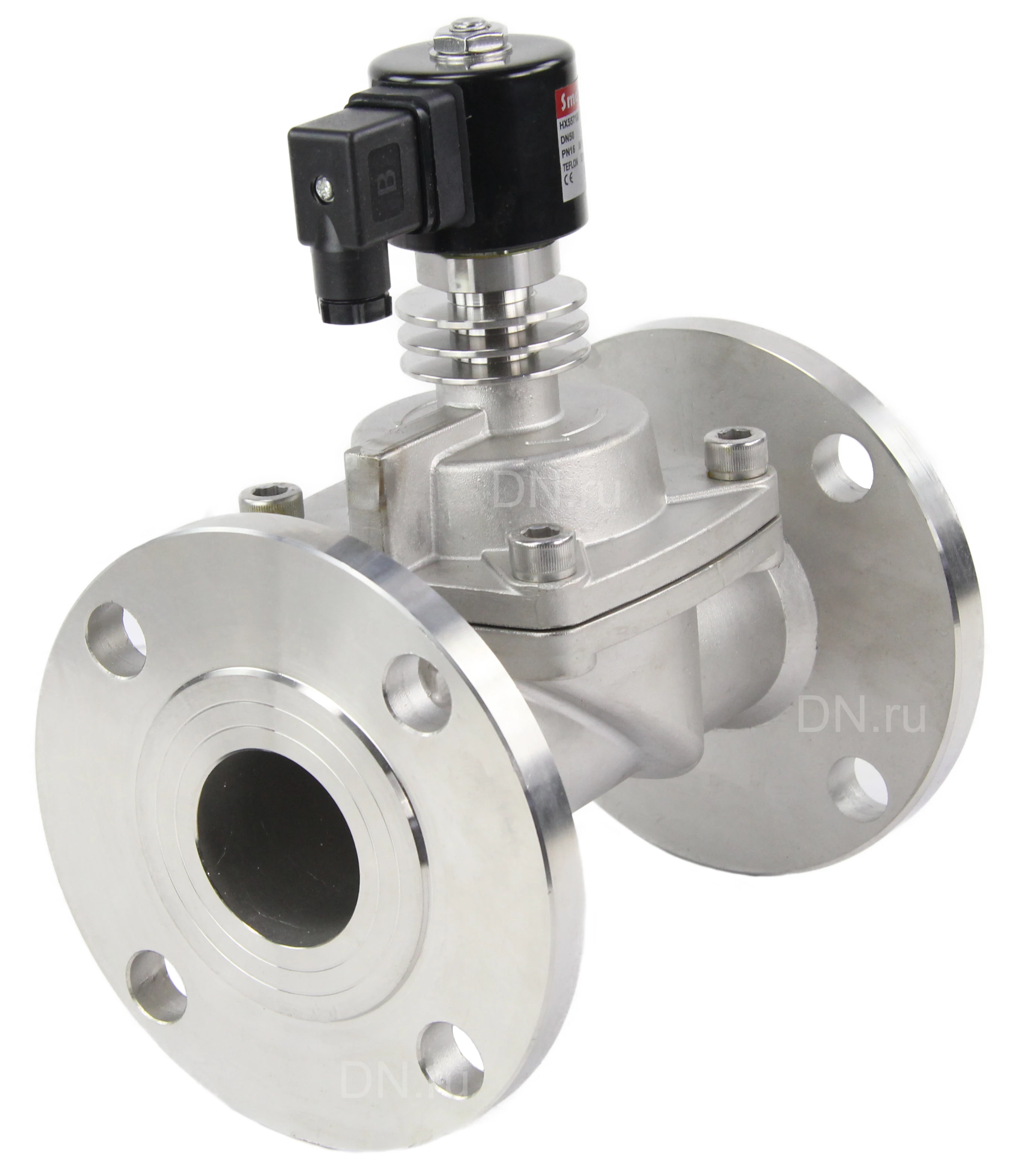 Изображение товара Клапан электромагнитный Smart HX-5571F пилотный 1″ Ду25 Ру16 стальной, нормально-закрытый AC 220v