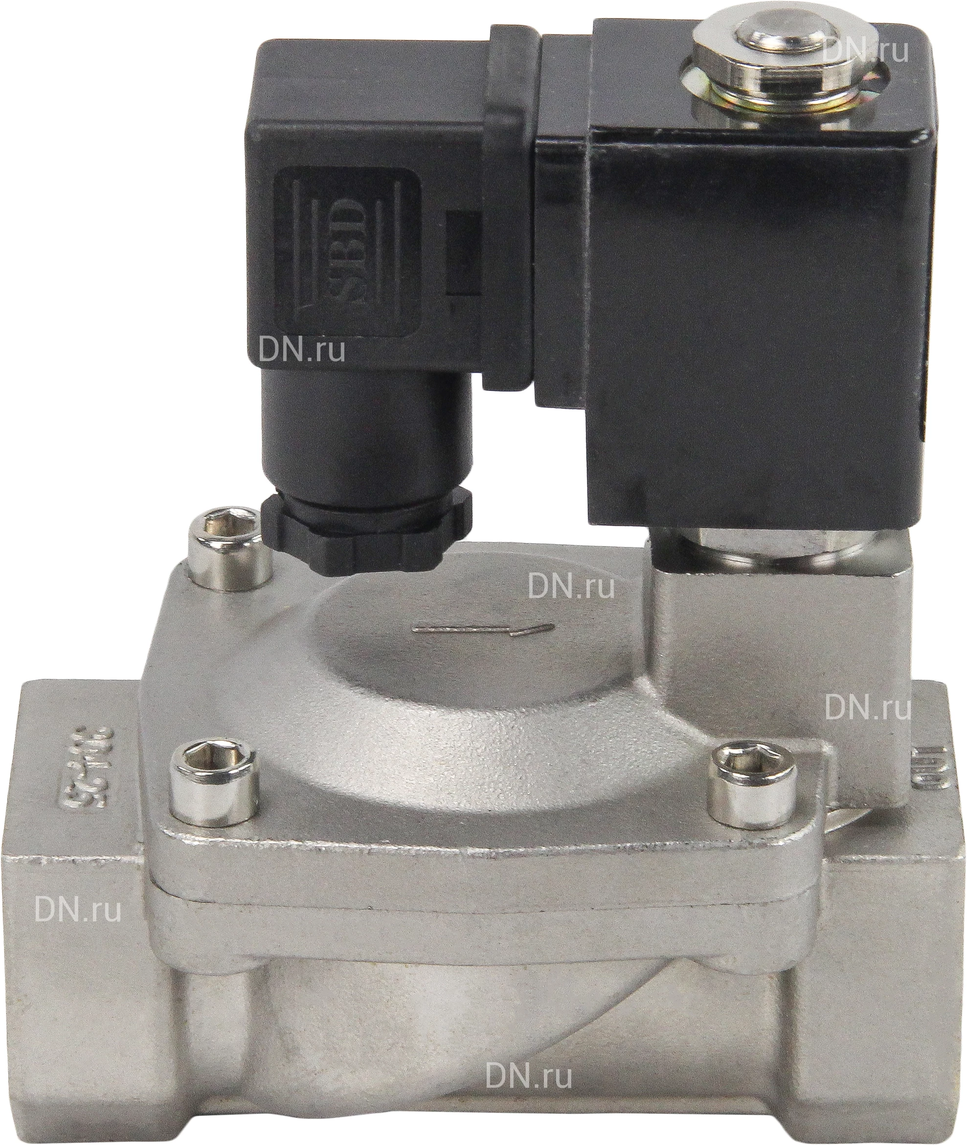Изображение товара Клапан электромагнитный соленоидный двухходовой DN.ru VS2W-401E-PU-NC Ду25 Ру16 корпус сталь, пилотного действия, присоединение внутренняя резьба 1, нормально-закрытый (НЗ), уплотнение EPDM, катушка 220В (опрессовано)
