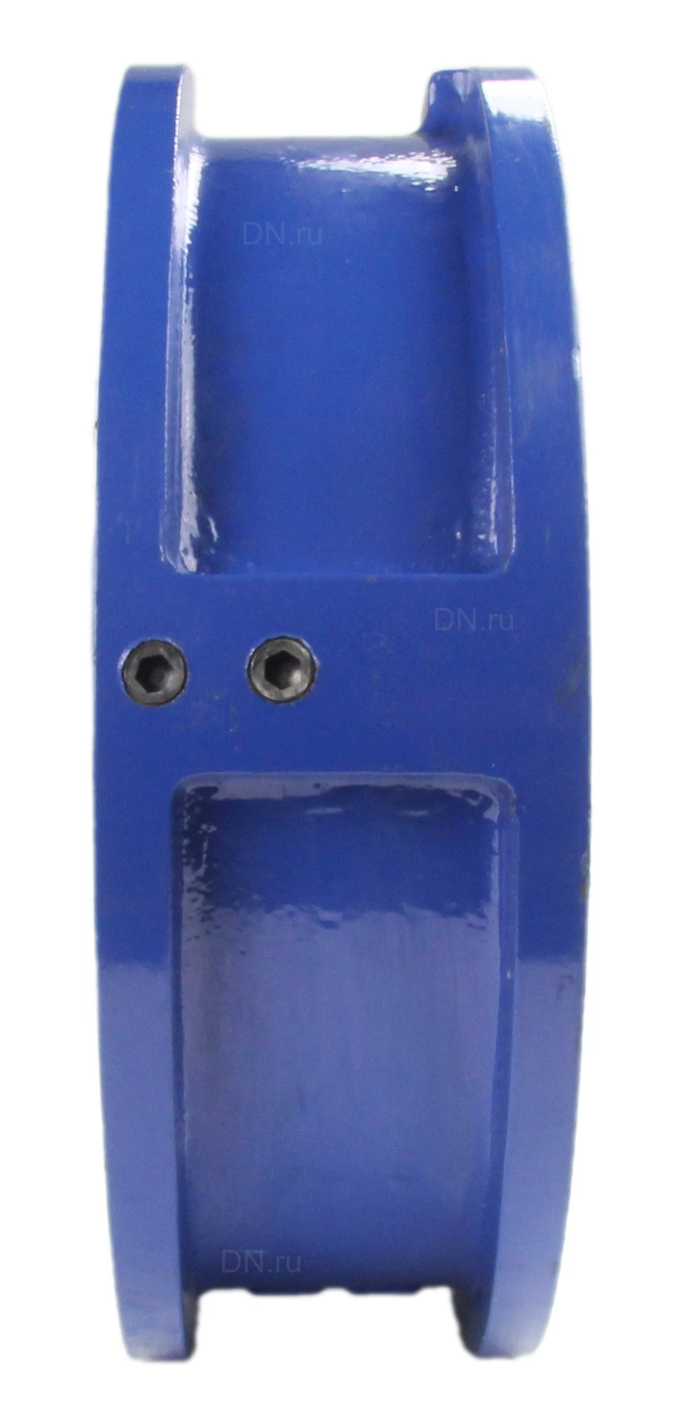 Изображение товара Клапан обратный ЛАЗ Ду125 Ру16 межфланцевый, двухстворчатый, корпус - чугун, диск - чугун, уплотнение - EPDM