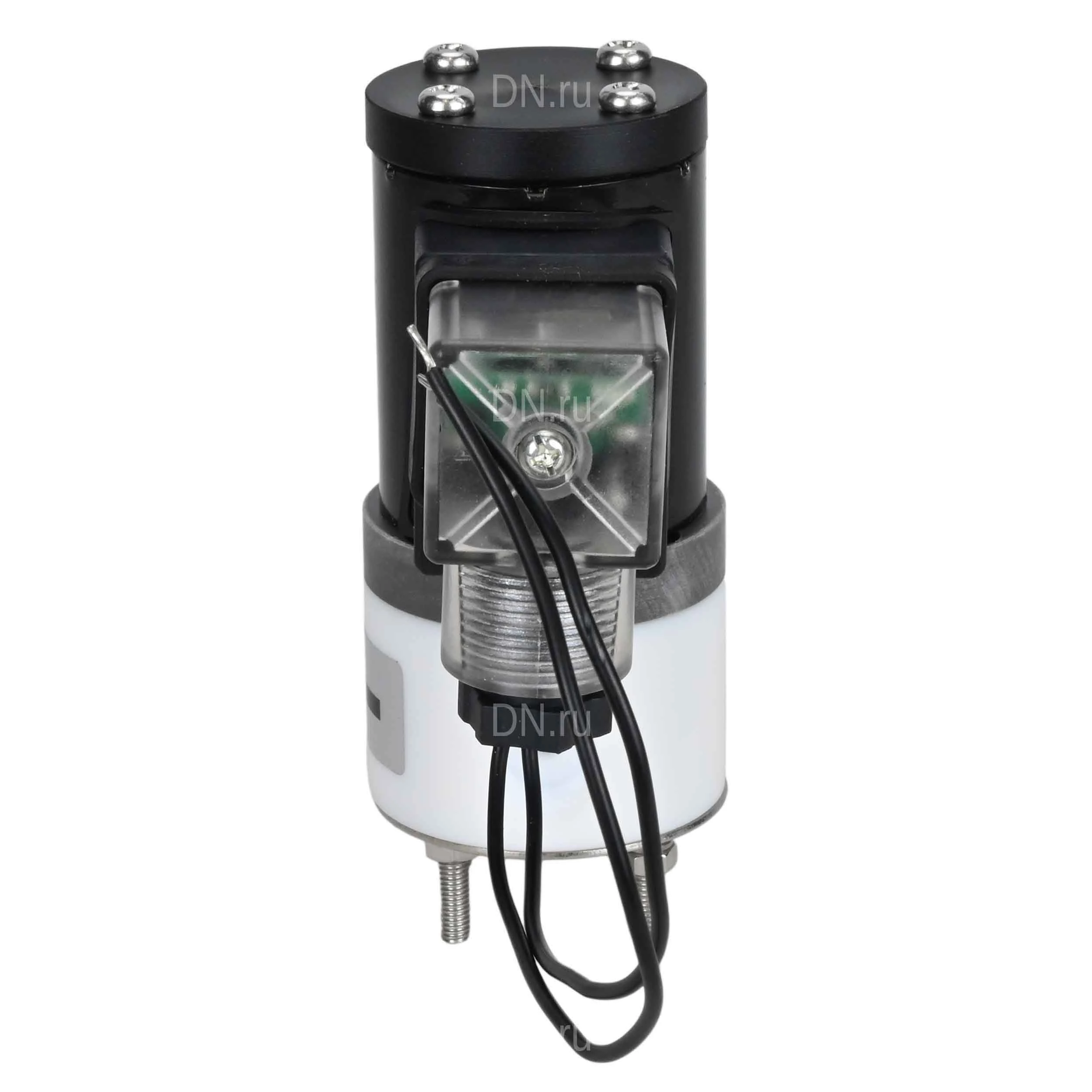 Изображение товара Клапан электромагнитный соленоидный двухходовой DN.ru-DHF11-5 (НО), Ду5 (1/4 дюйм) Ру4 корпус - PTFE, уплотнение - VITON, резьба G, с катушкой 220В