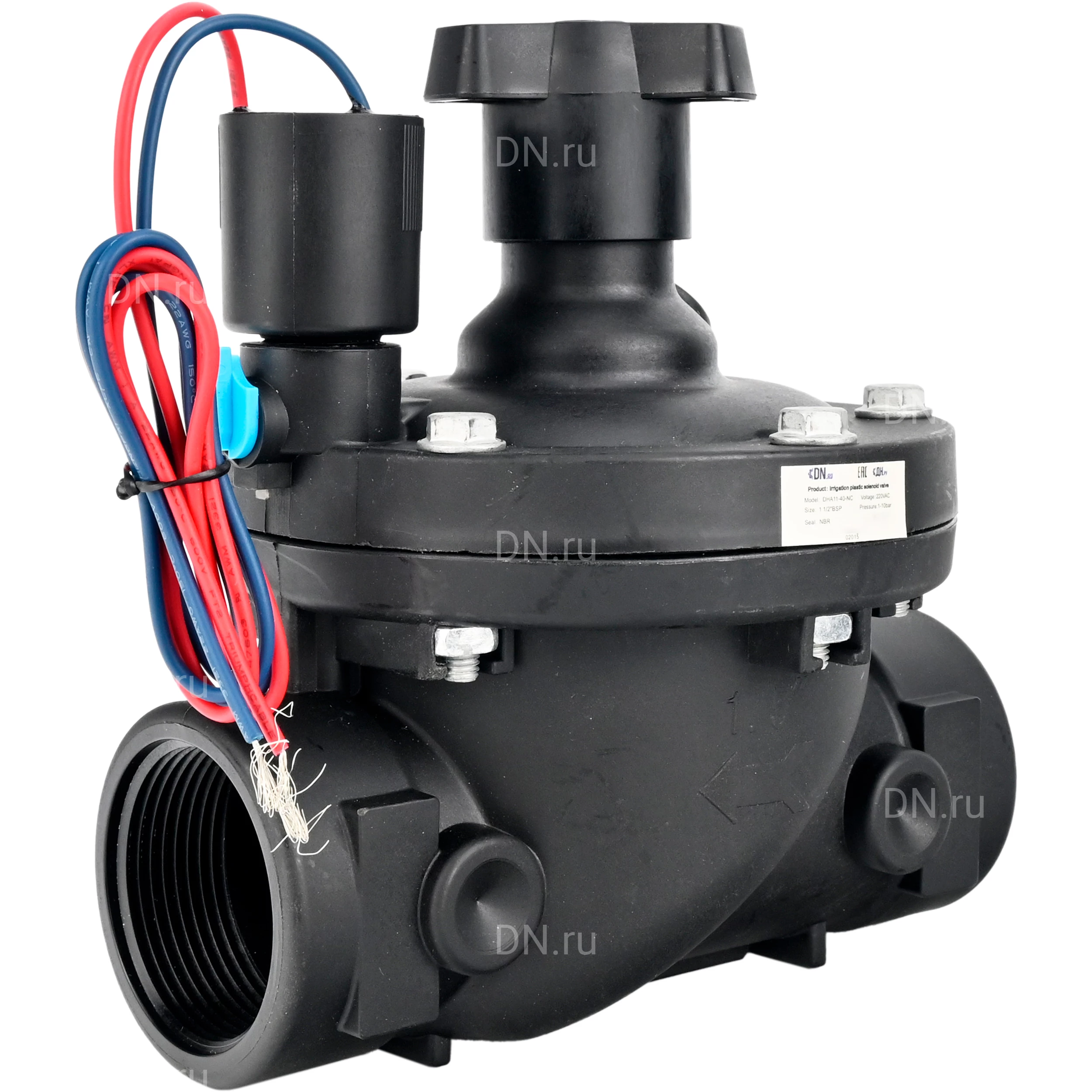 Изображение товара Клапан электромагнитный DN.ru VS1141-NT-NC-24VDC 3/4″ внутренн. резьба