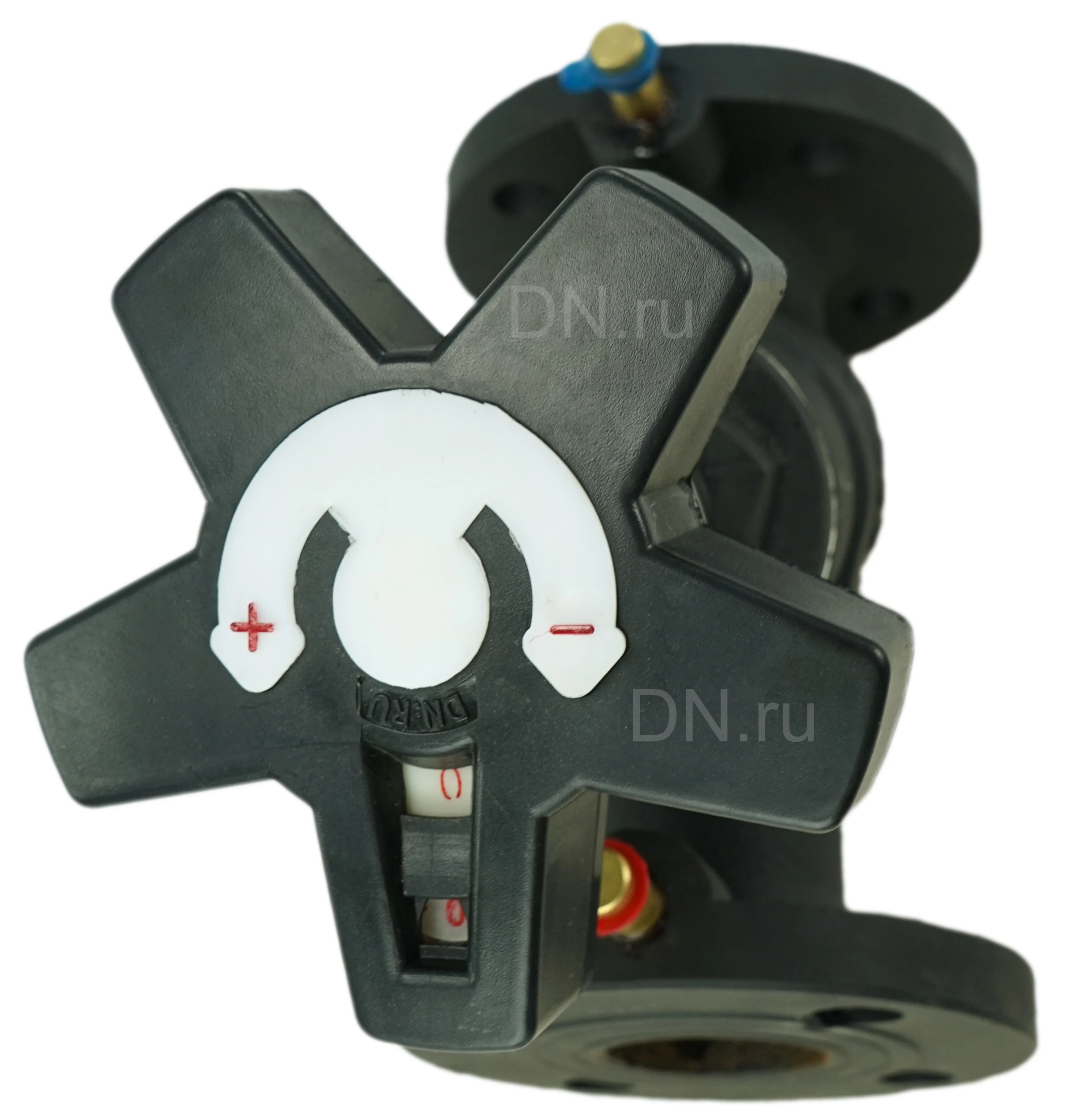 Изображение товара Клапан балансировочный DN.ru VB1431V-F Ду25 Ру16 чугунный, фланцевый, с ниппелями