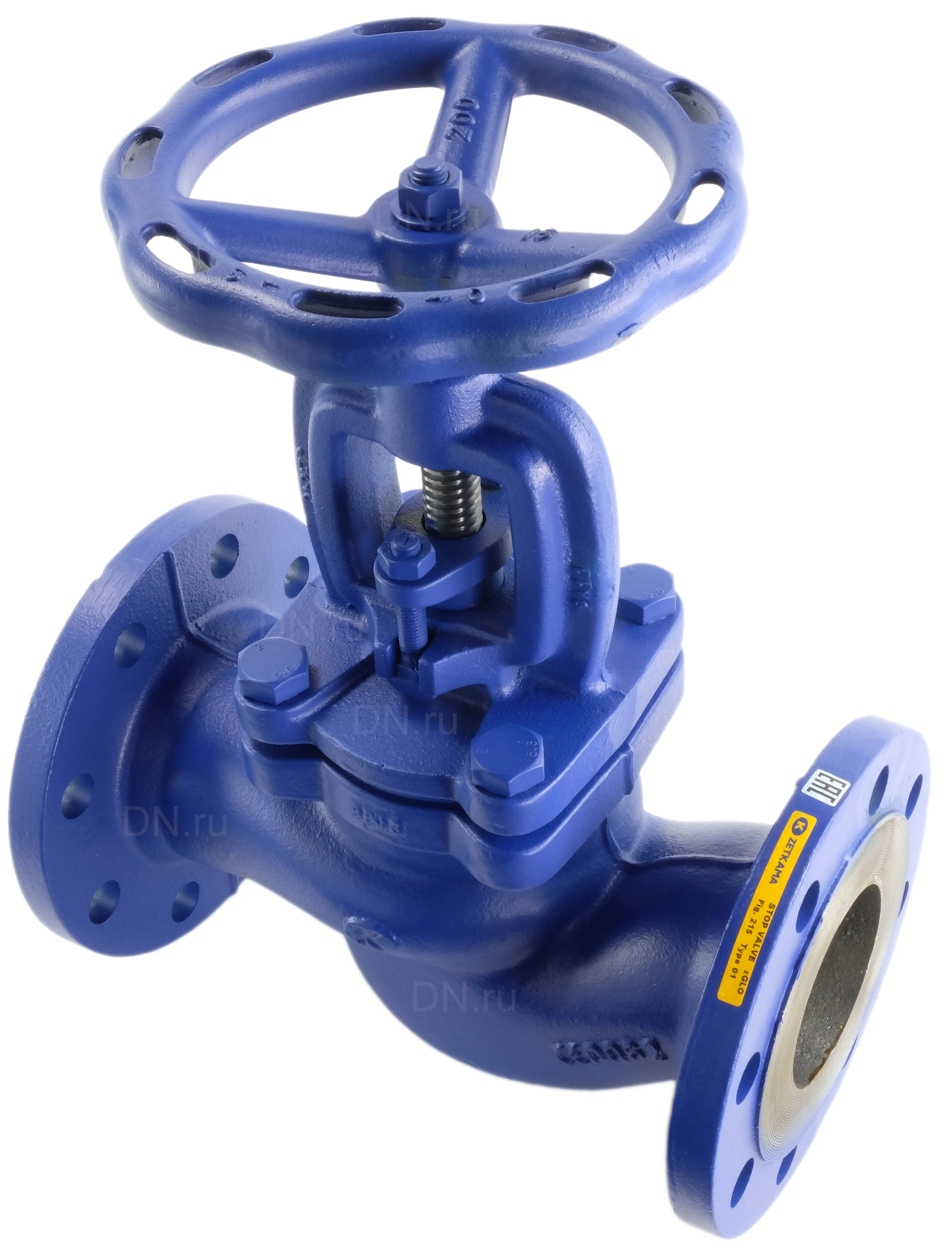 Изображение товара Клапан запорный Zetkama 215А Ду80 Ру16 фланцевый