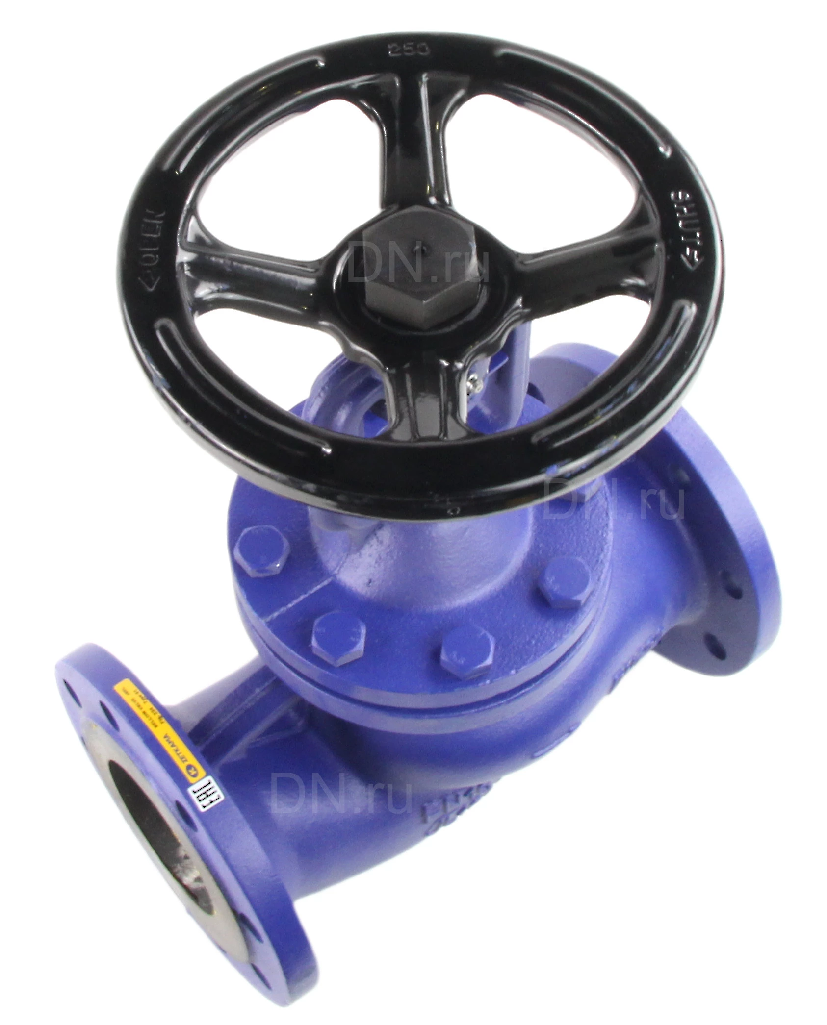 Изображение товара Клапан запорный Zetkama V 234A Ду50 Ру16 фланцевый с сильфонным уплотнением