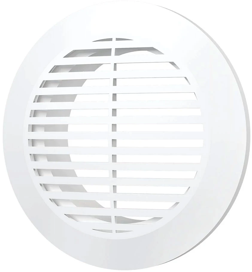 Изображение товара Решетка вентиляционная ERA РКФ Дн100х145 фланец разъемная пластик белая