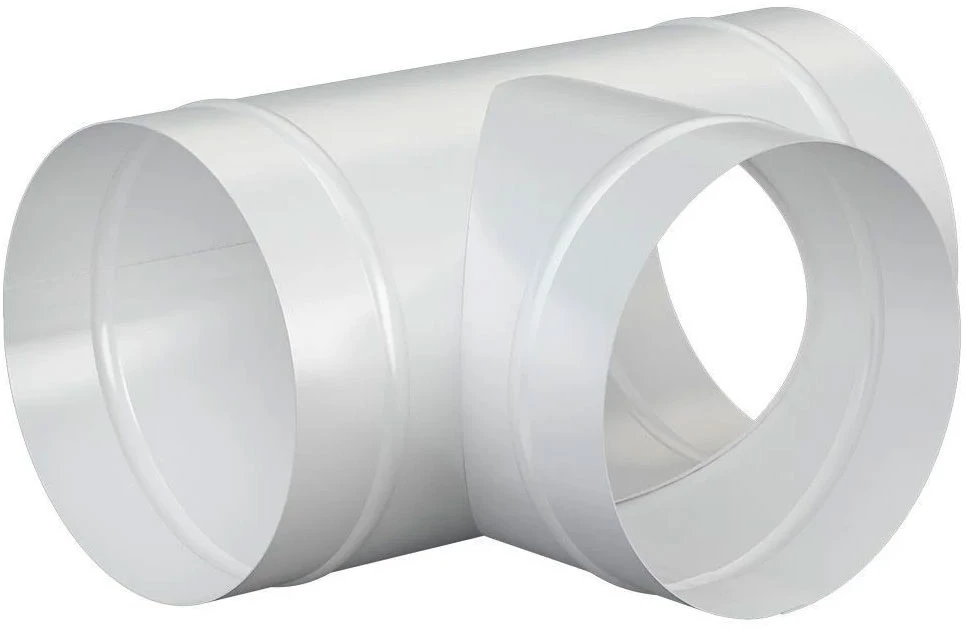 Изображение товара Тройник Т-образный ERA Ду120 для вентиляционной сети стальной