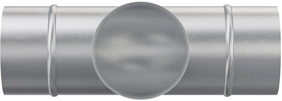 Изображение товара Тройник ERA TPG Ду148 для круглых каналов, оцинкованная сталь