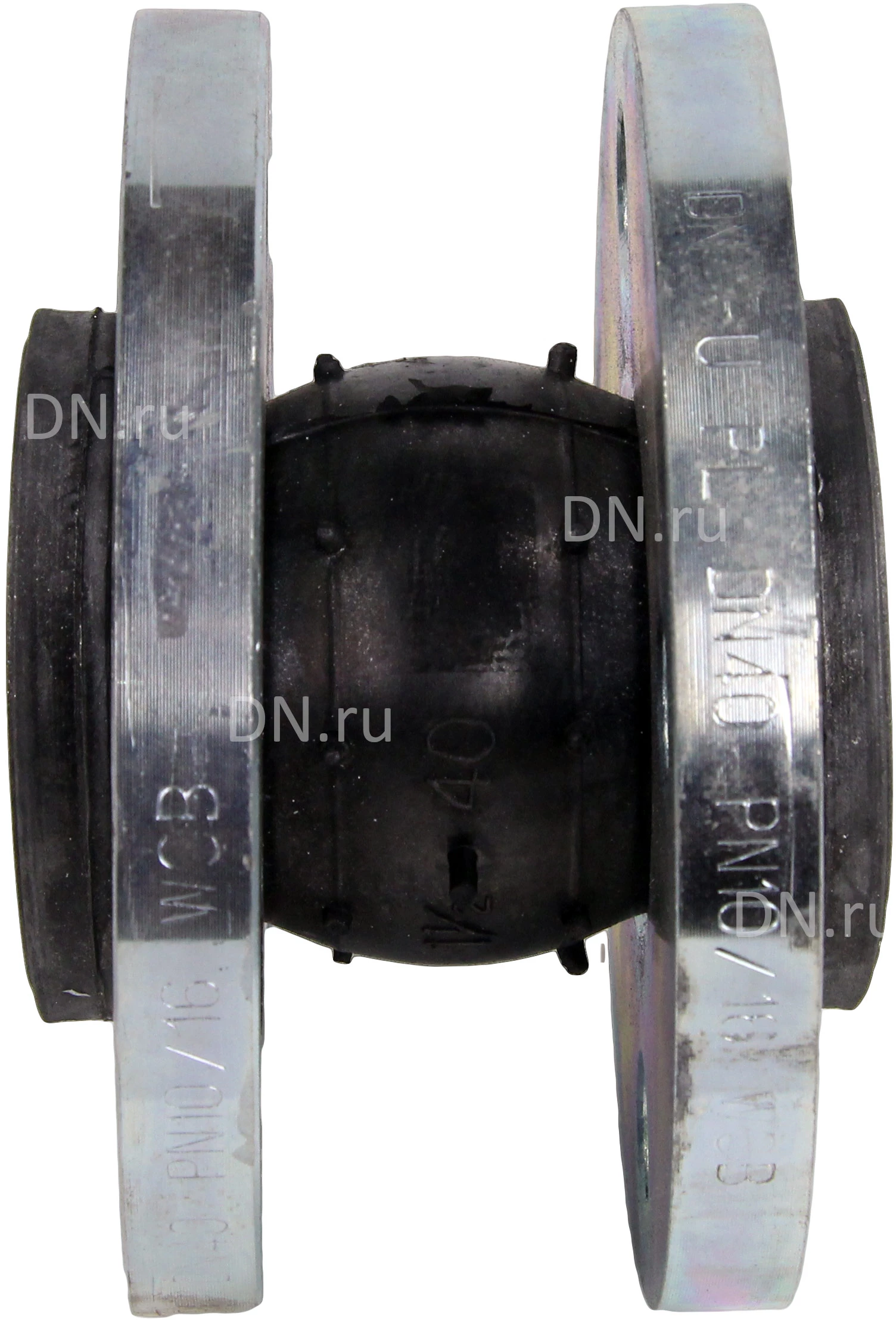 Изображение товара Компенсатор резиновый DN.ru Ду32 Ру16 NBR фланцевый (опрессовано)