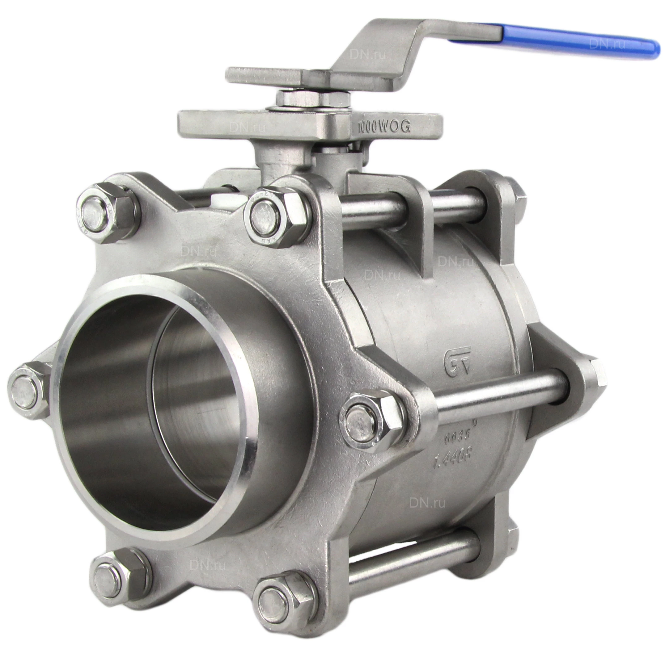 Изображение товара Кран шаровой Genebre 2026 12 Ду100 Ру63 полнопроходной нержавеющая сталь