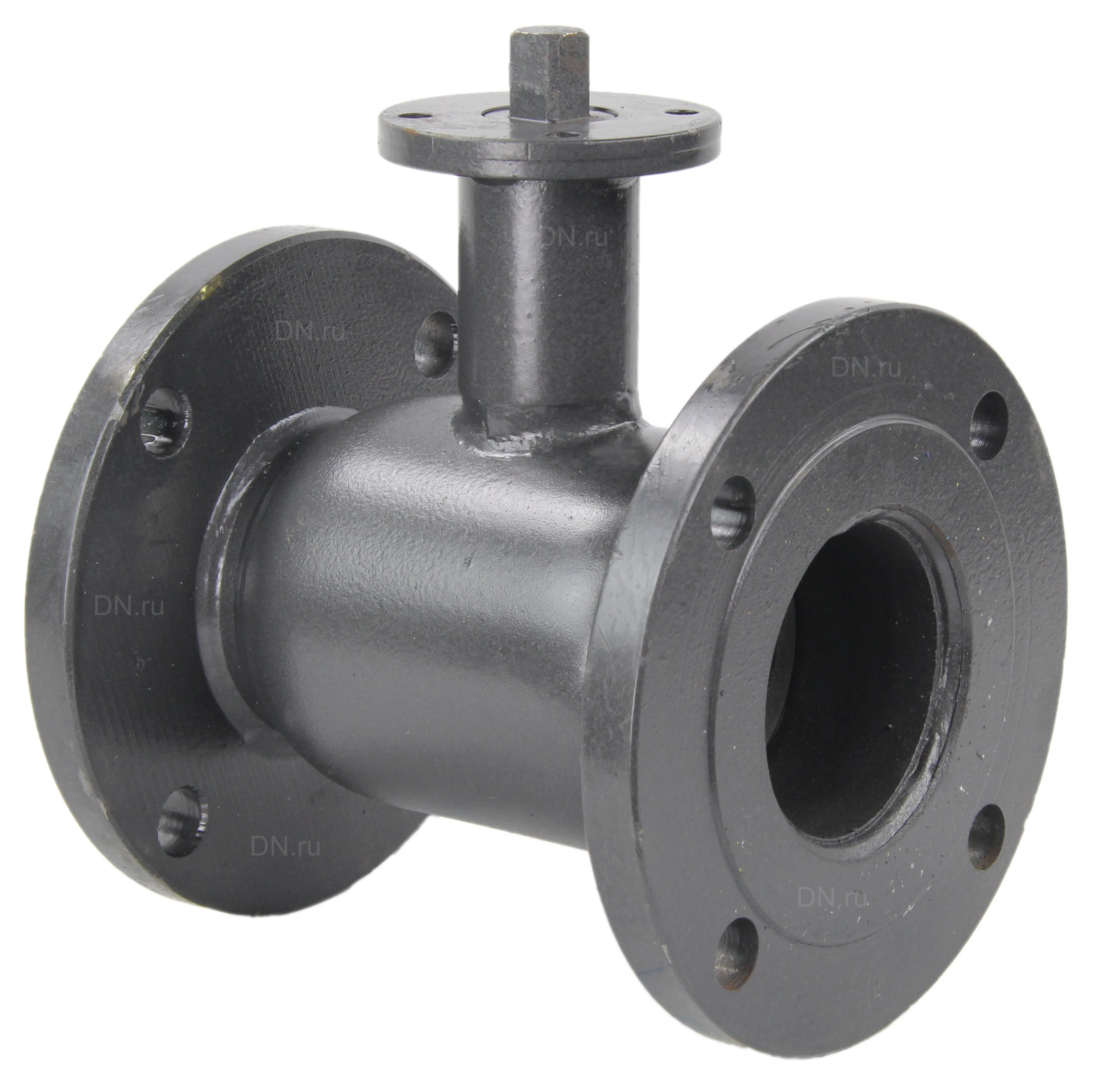 Изображение товара Кран шаровой ALSO КШ.Ф.Р.080.16-01 Ду80 Ру16 стандартнопроходной, двухходовой, углеродистая сталь 20, уплотнение - PTFE, фланцевый, под редуктор/привод