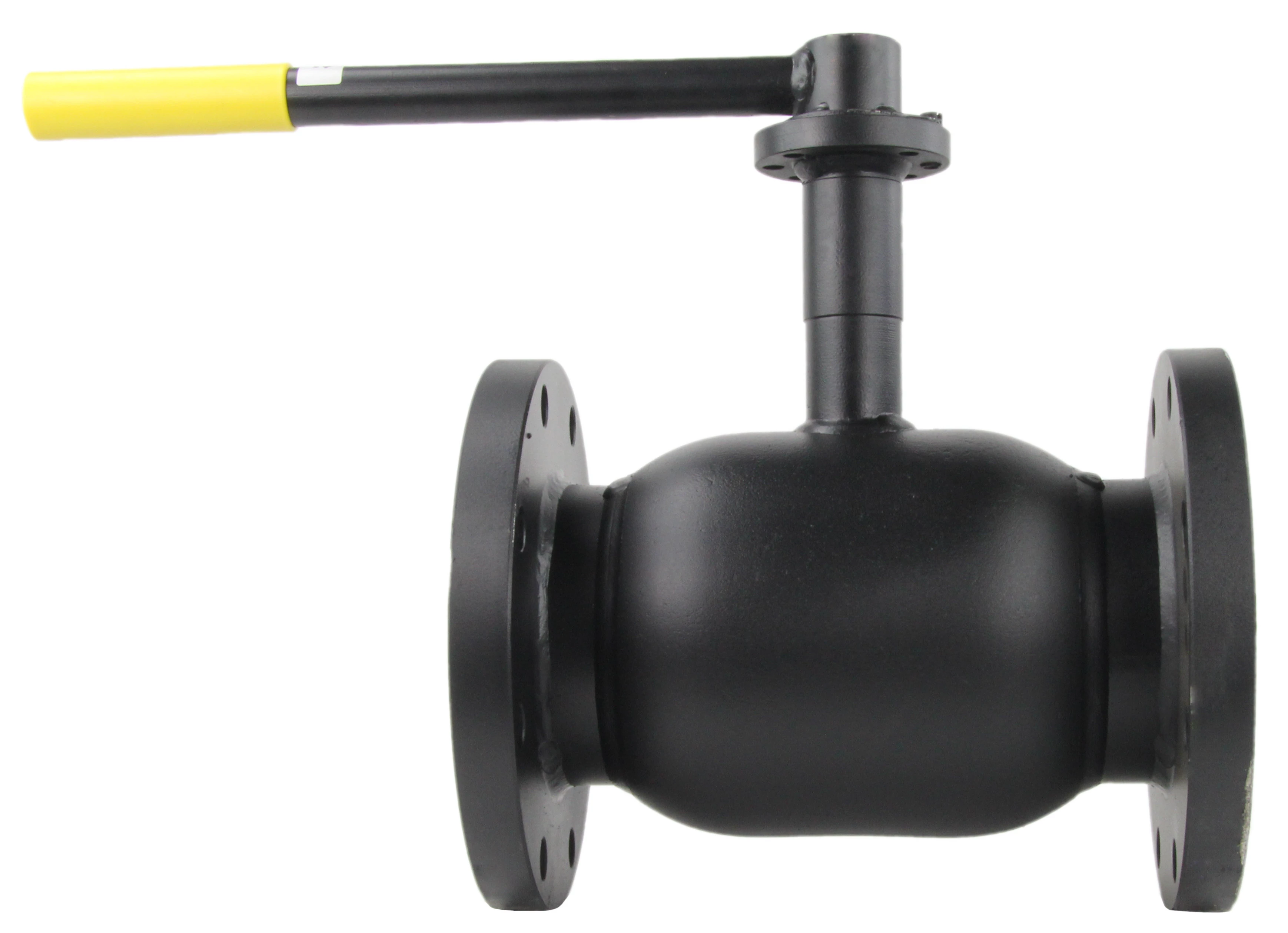 Изображение товара Кран шаровой Broen Ballomax КШТ 61.103.125 Ду125 Ру16 стандартнопроходной, двухходовой, сталь 09Г2С, уплотнение - PTFE, фланцевый, ручка-рычаг