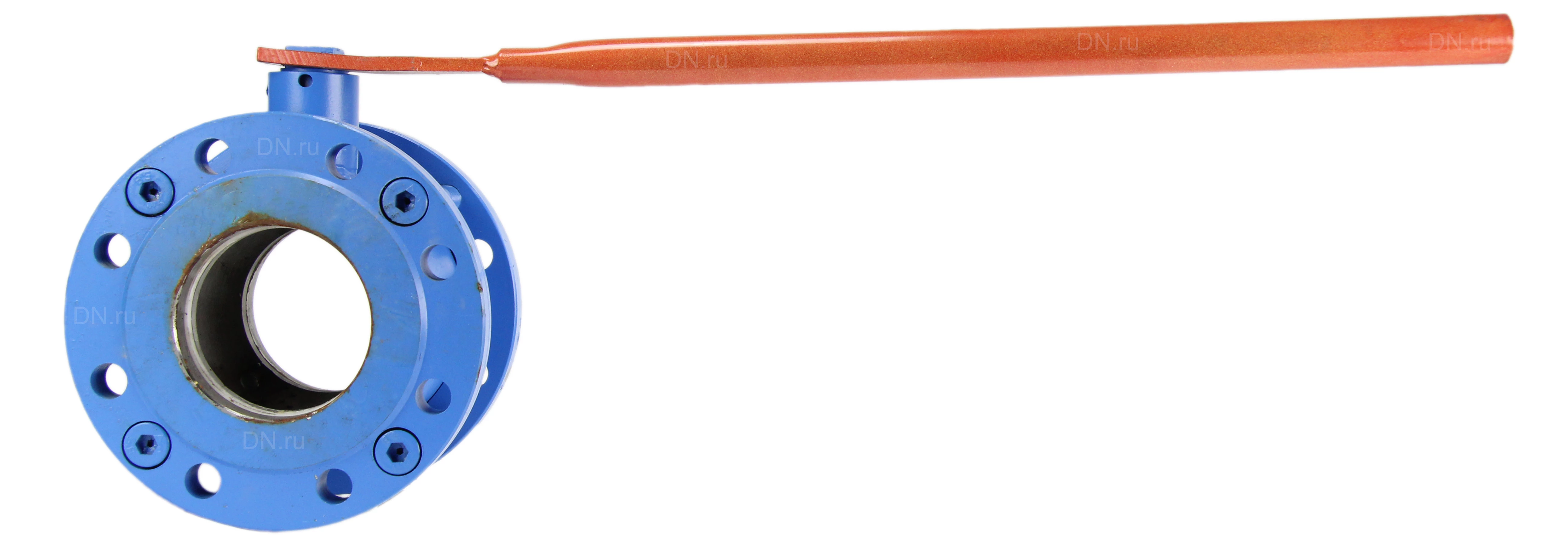 Изображение товара Кран шаровой Этон КШУ аналог 11с42п Ду100 Ру16 фланцевый углеродистая сталь