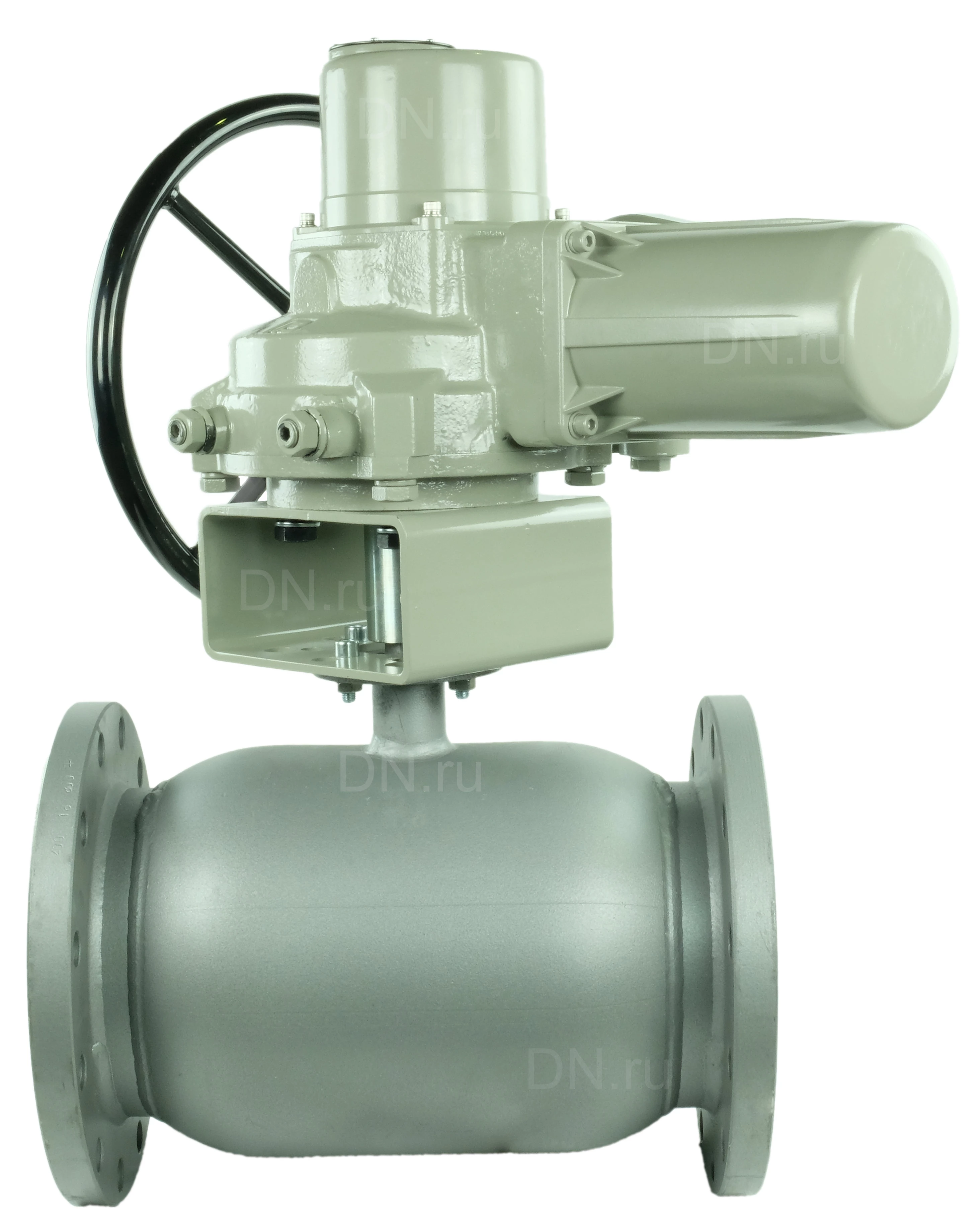 Изображение товара Кран шаровой LD КШ.Ц.Ф.Э.020.040.Н/П.02 Ду20 Ру40 стандартнопроходной, двухходовой, углеродистая сталь 20, уплотнение - PTFE, фланцевый, с электроприводом ГЗ-ОФ-18/12К 220В