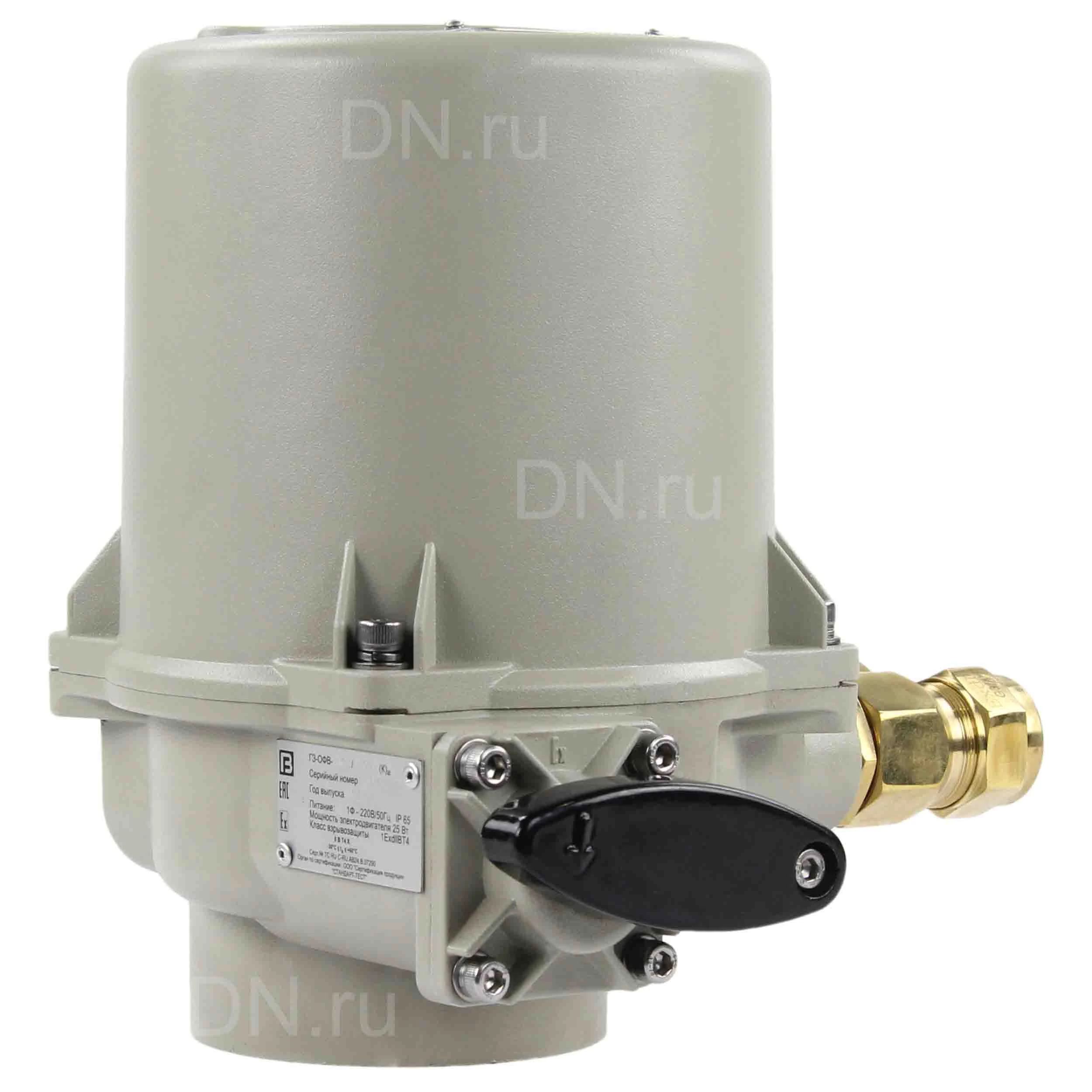 Изображение товара Взрывозащищенный электропривод ГЗ-ОФВ-45/11К 380В для взрывоопасных зон