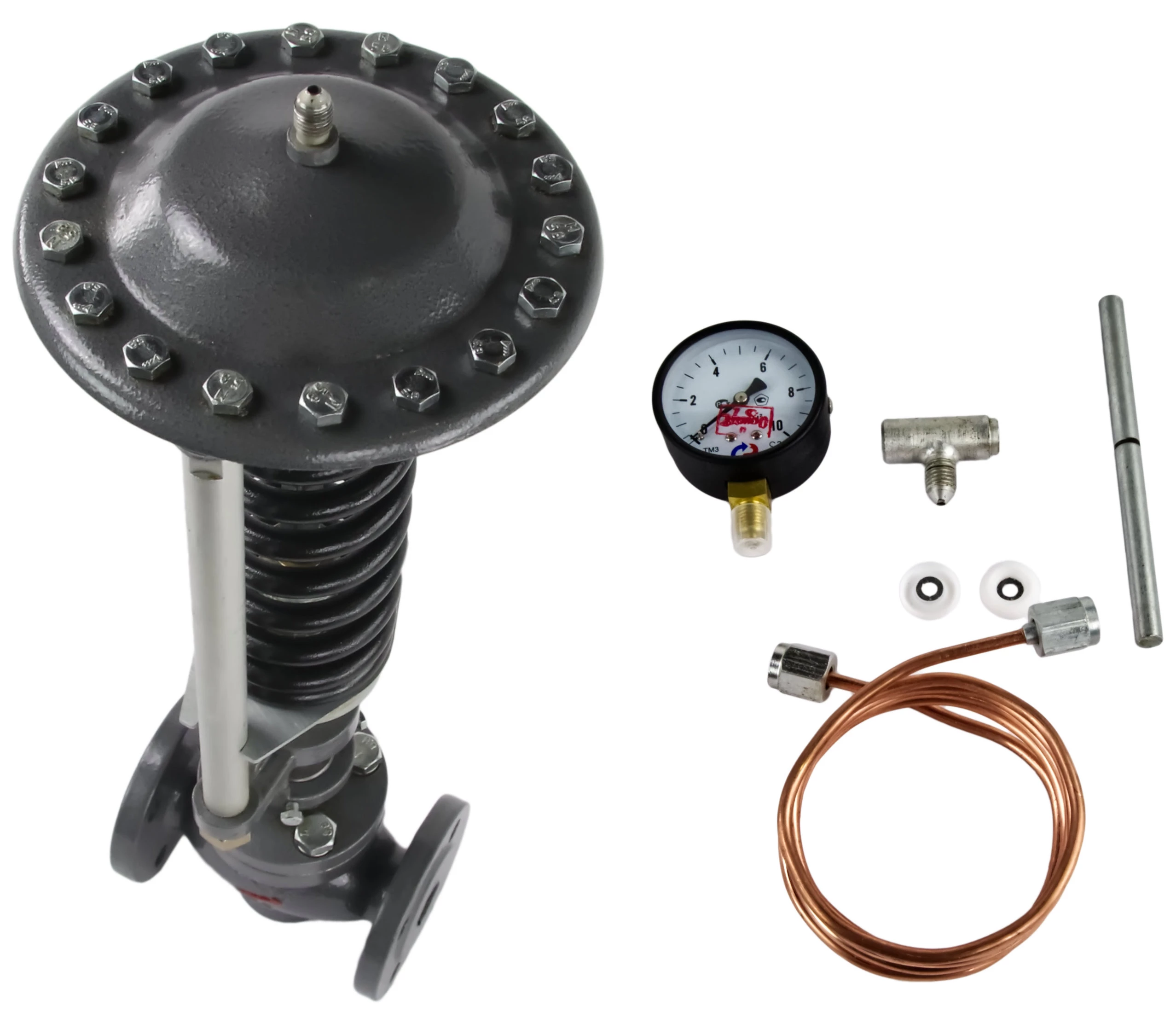 Изображение товара Регулятор давления прямого действия РД-НО Ду100 Ру16 нормально открытый стальной