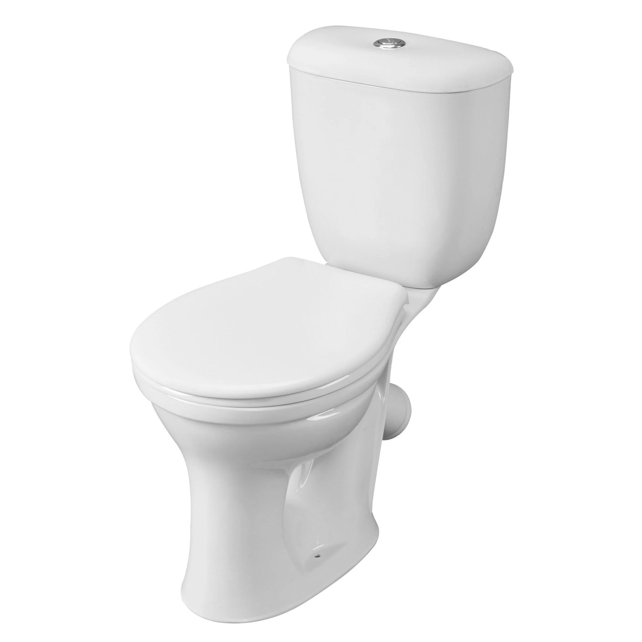 Изображение товара Унитаз-компакт Santeri Виктория белый арматура и сиденье косой выпуск