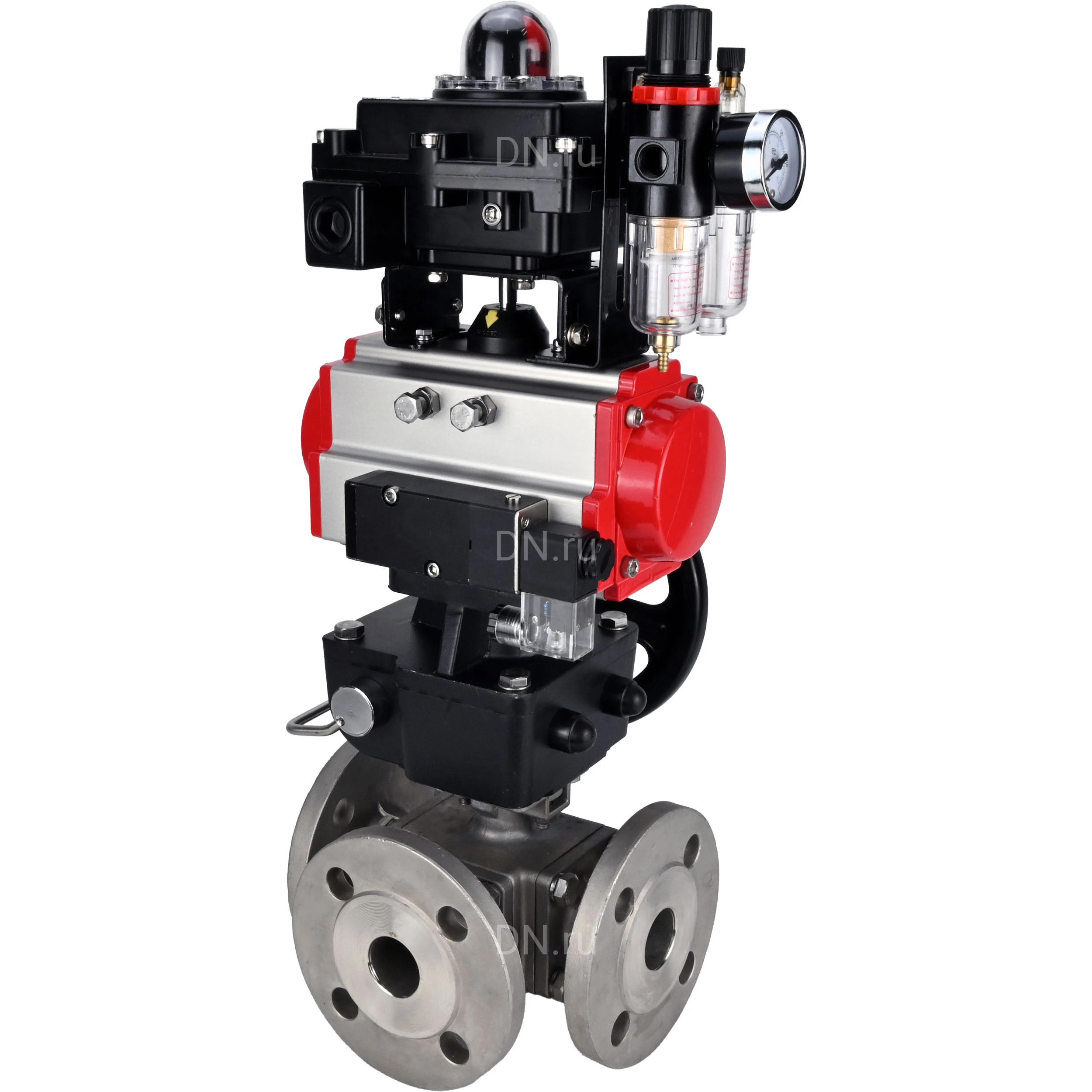 Изображение товара Кран шаровой DN.ru BV3232P(4pc)-FP-3WL-F DN80 Ру16