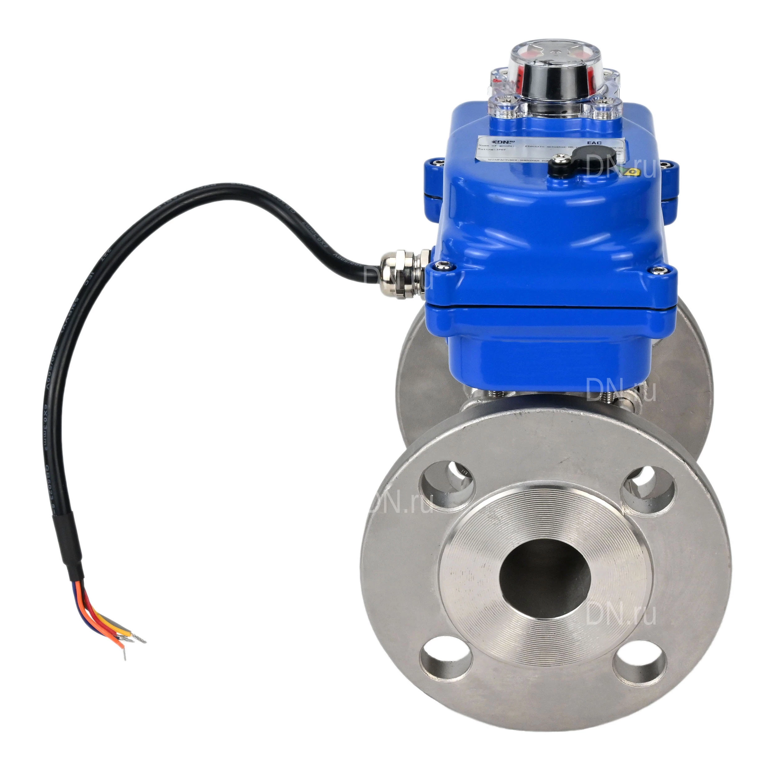 Изображение товара Кран шаровой DN.ru BV3131P-FP-ISO-H Ду25 с электроприводом QT-N-003EM-O1-12VDC-У1 blue Изображение товара Кран шаровой DN.ru BV3131P-FP-ISO-H Ду25 с электроприводом QT-N-003EM-O1-12VDC-У1 blue