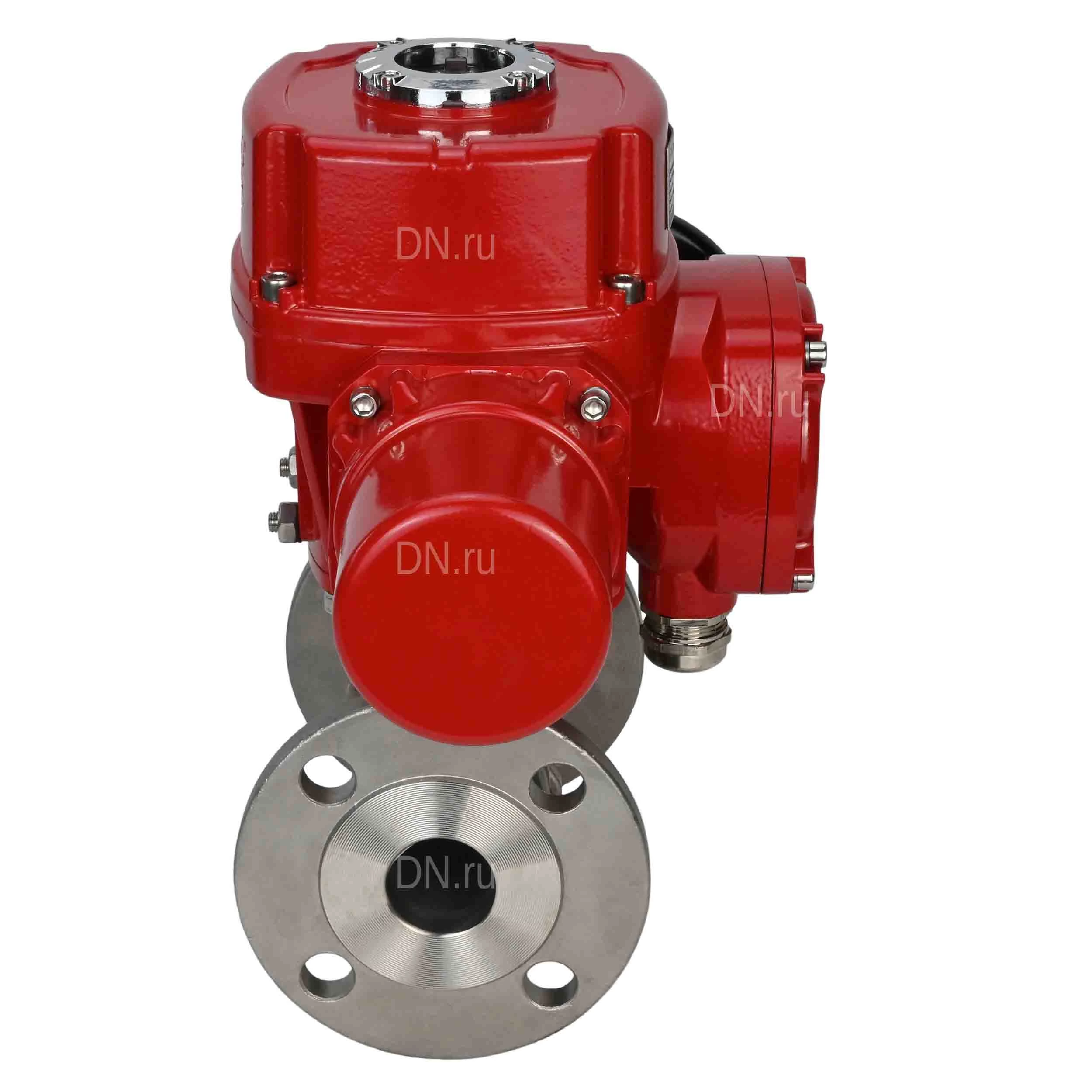 Изображение товара Кран шаровой DN25 40 бар DN.ru BV3232P с электроприводом, нержавеющая сталь