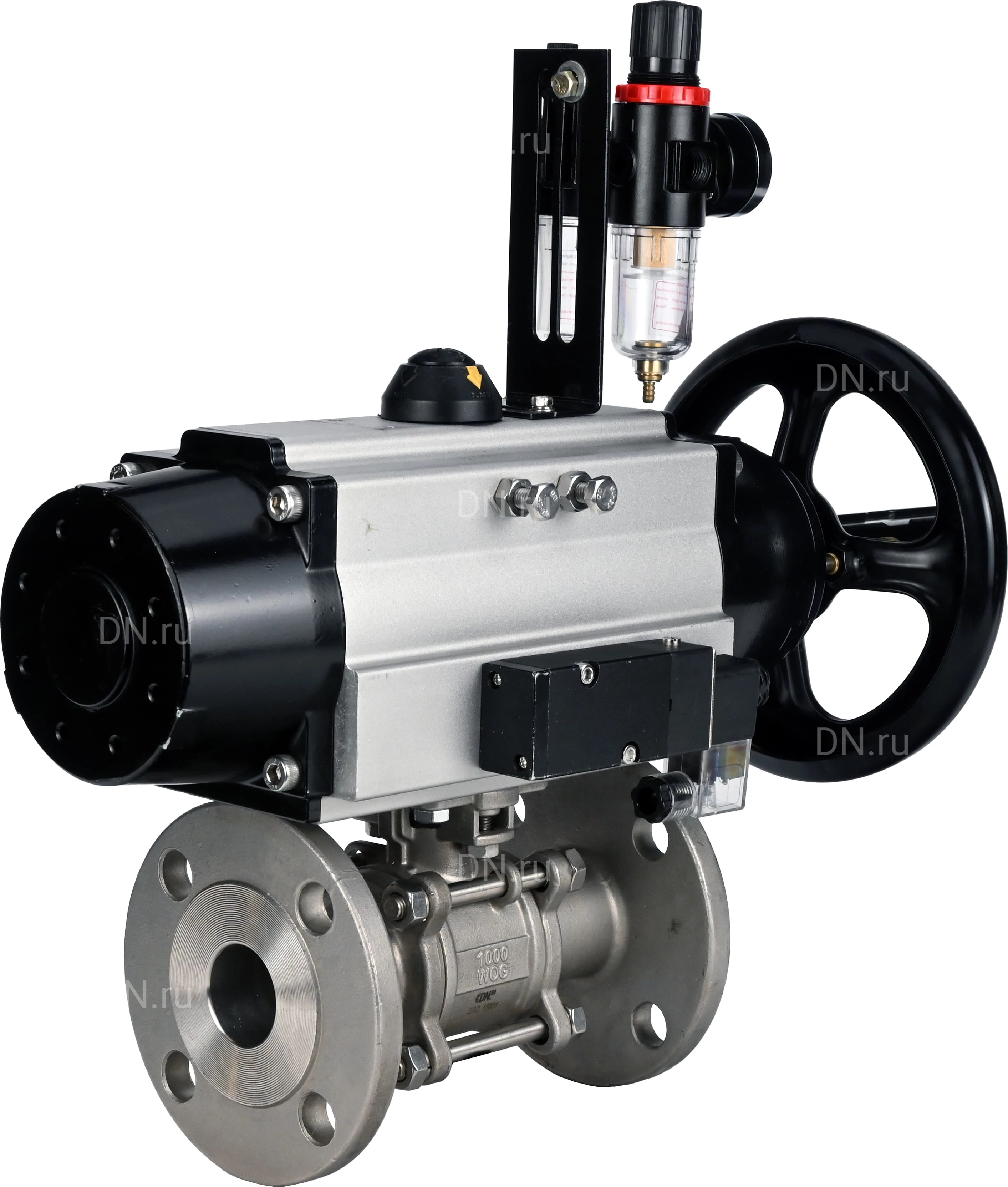 Изображение товара Кран шаровой DN.ru BV3131P 3pc FP F ISO H Ду65 Ру25 фланцевый нержавеющая сталь