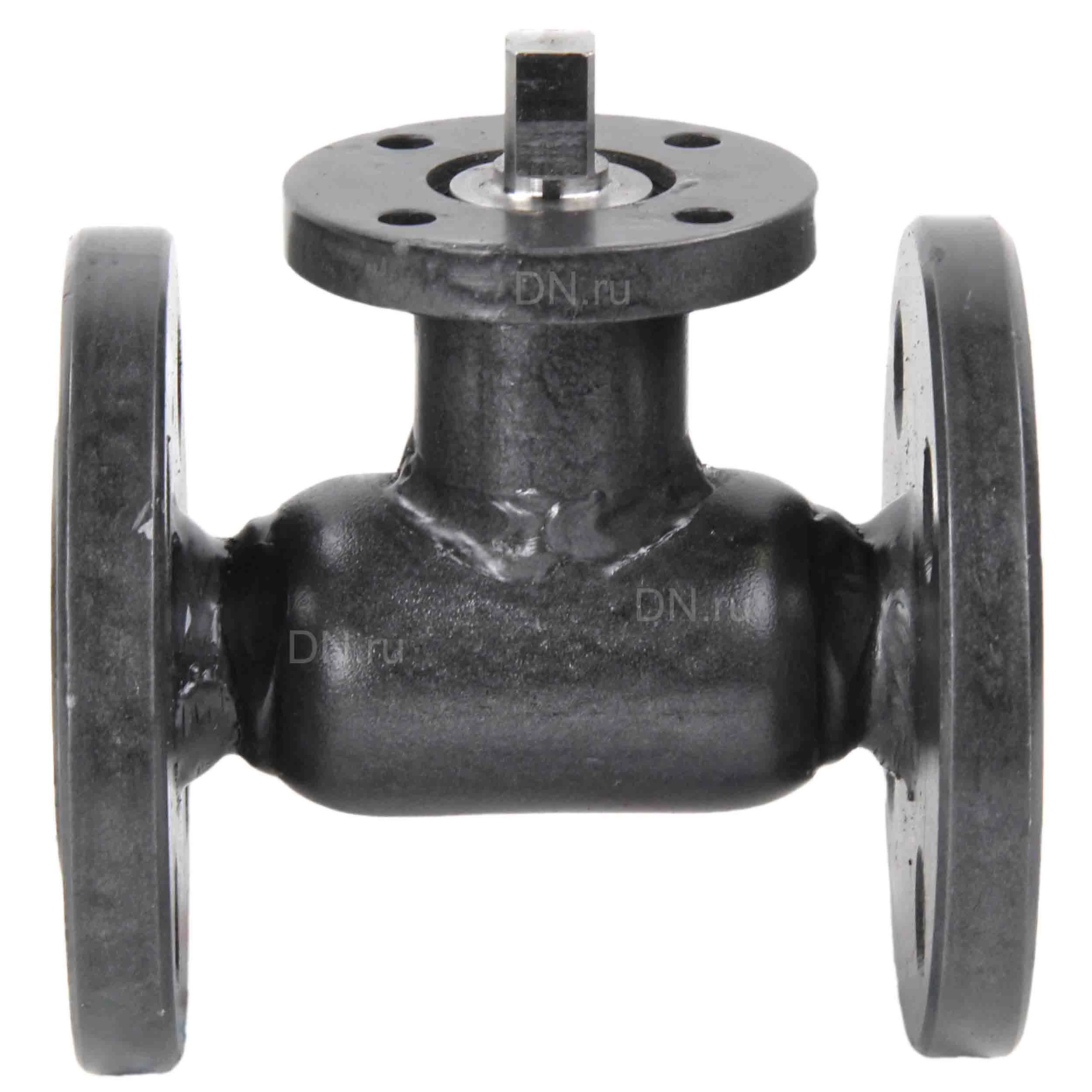 Изображение товара Кран шаровой ALSO КШ.Ф.Р.020.40-01 Ду20 Ру40 стандартнопроходной, двухходовой, углеродистая сталь 20, уплотнение - PTFE, фланцевый, под редуктор/привод