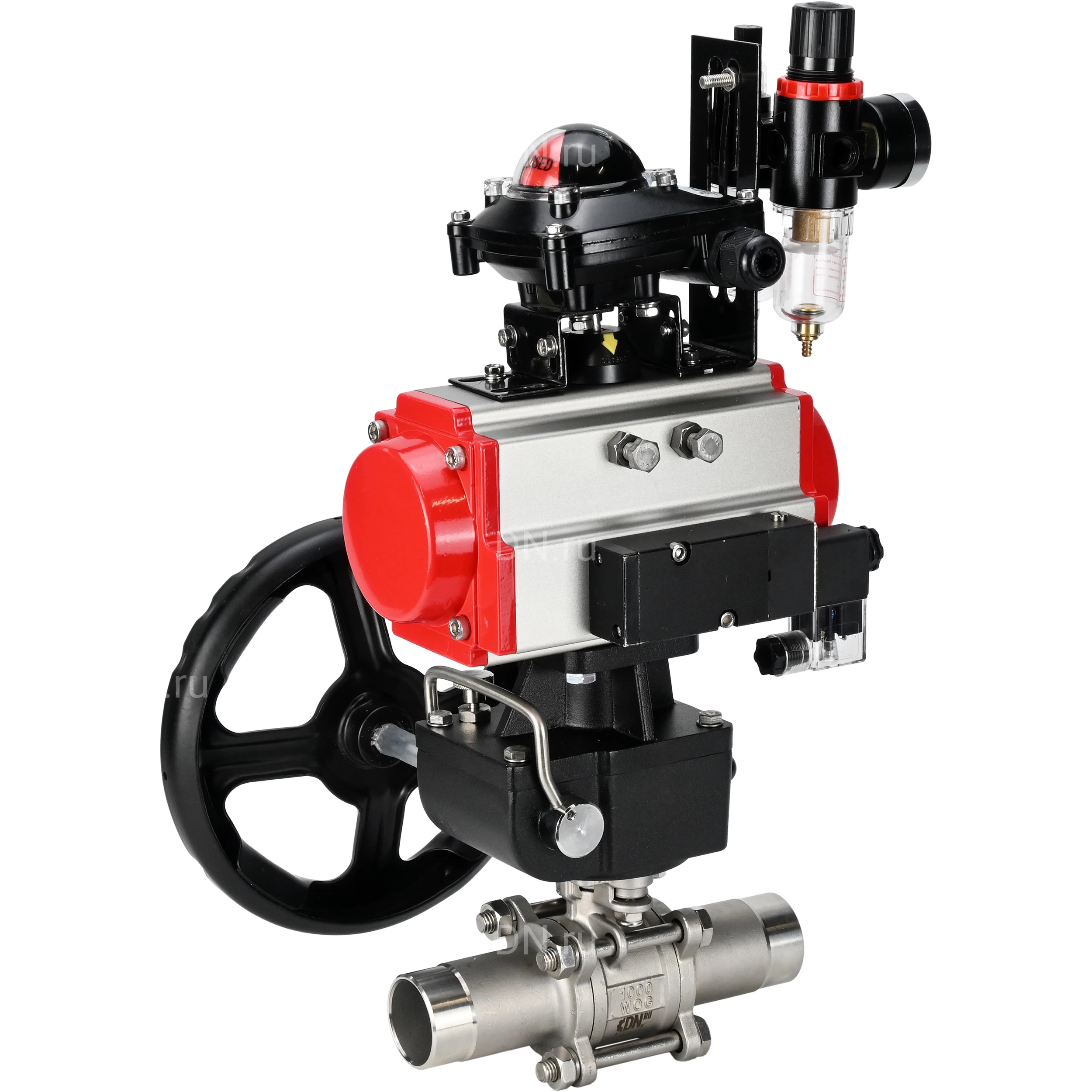 Изображение товара Кран шаровой DN.ru BV3232P(3pc)-FP-W-ISO-H LONG Ду65 Ру25