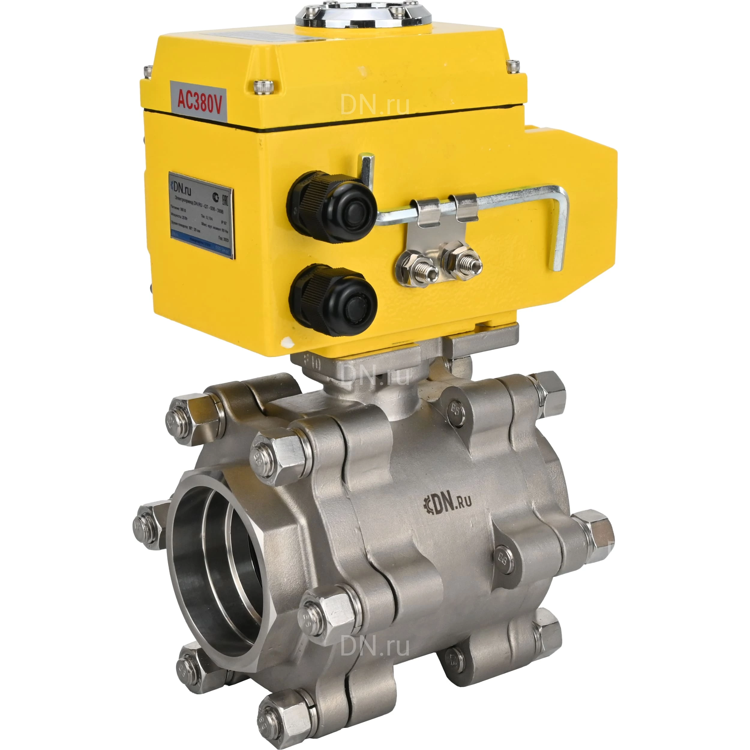 Изображение товара Кран шаровой DN.ru BV3232P(3pc)-FP-SW-ISO-H Ду50 Ру63