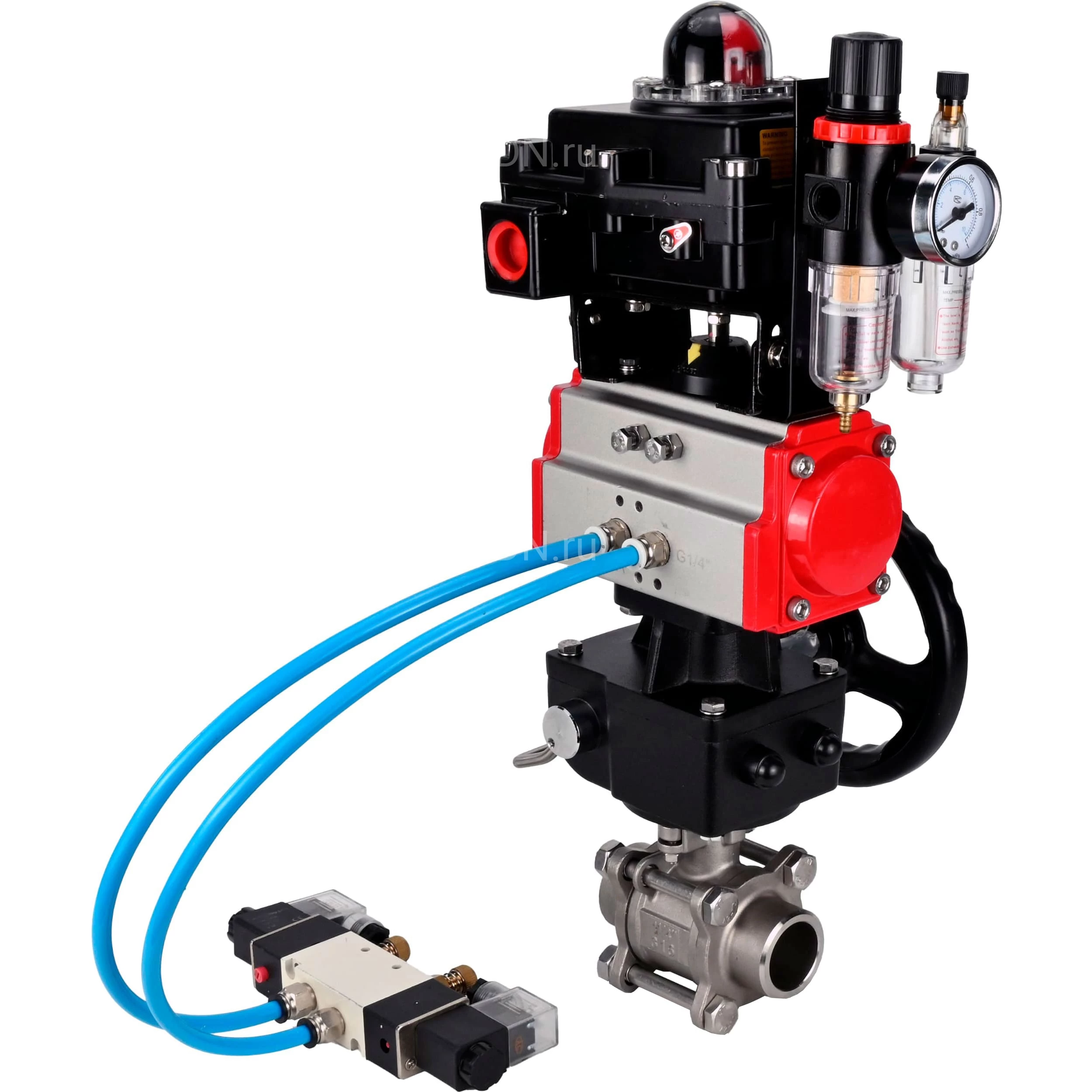 Изображение товара Кран шаровой BV3232P(3pc)-FP-W-ISO-H WDVF Ду25 Ру63