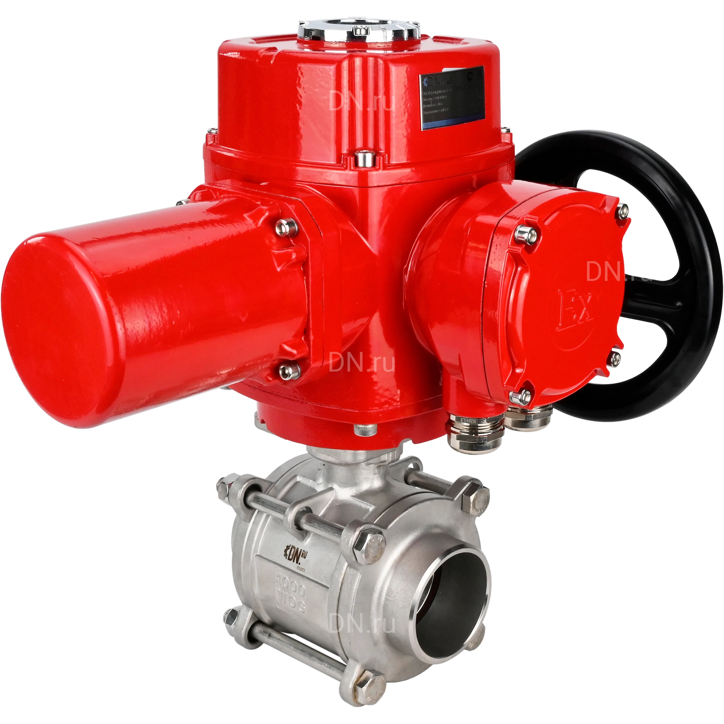 Изображение товара Кран шаровой BV3232P(3pc)-FP-W-ISO-H с электроприводом DN.ru