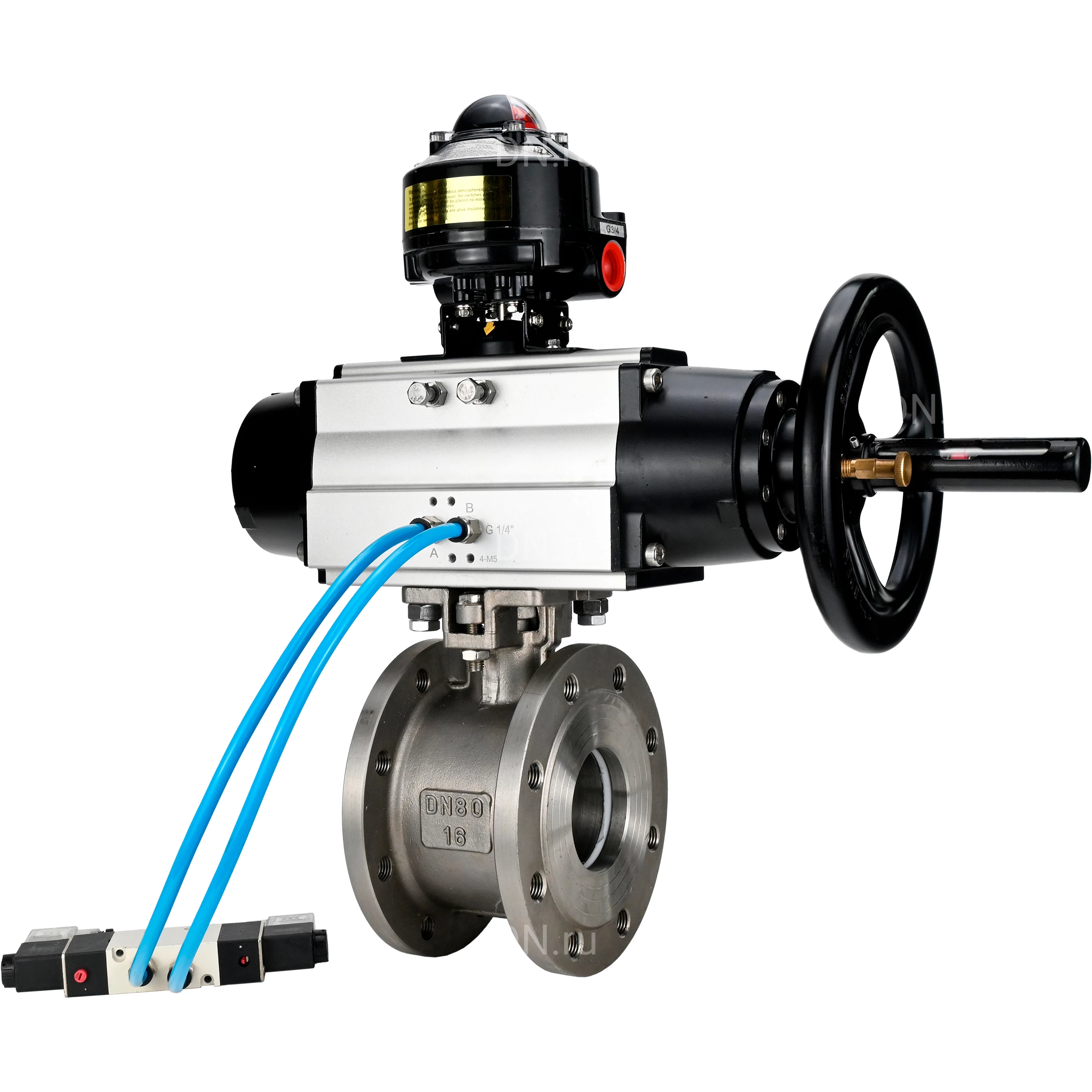 Изображение товара Кран шаровой BV3232P-FP-Fb Ду100 PN16 с пневмоприводом