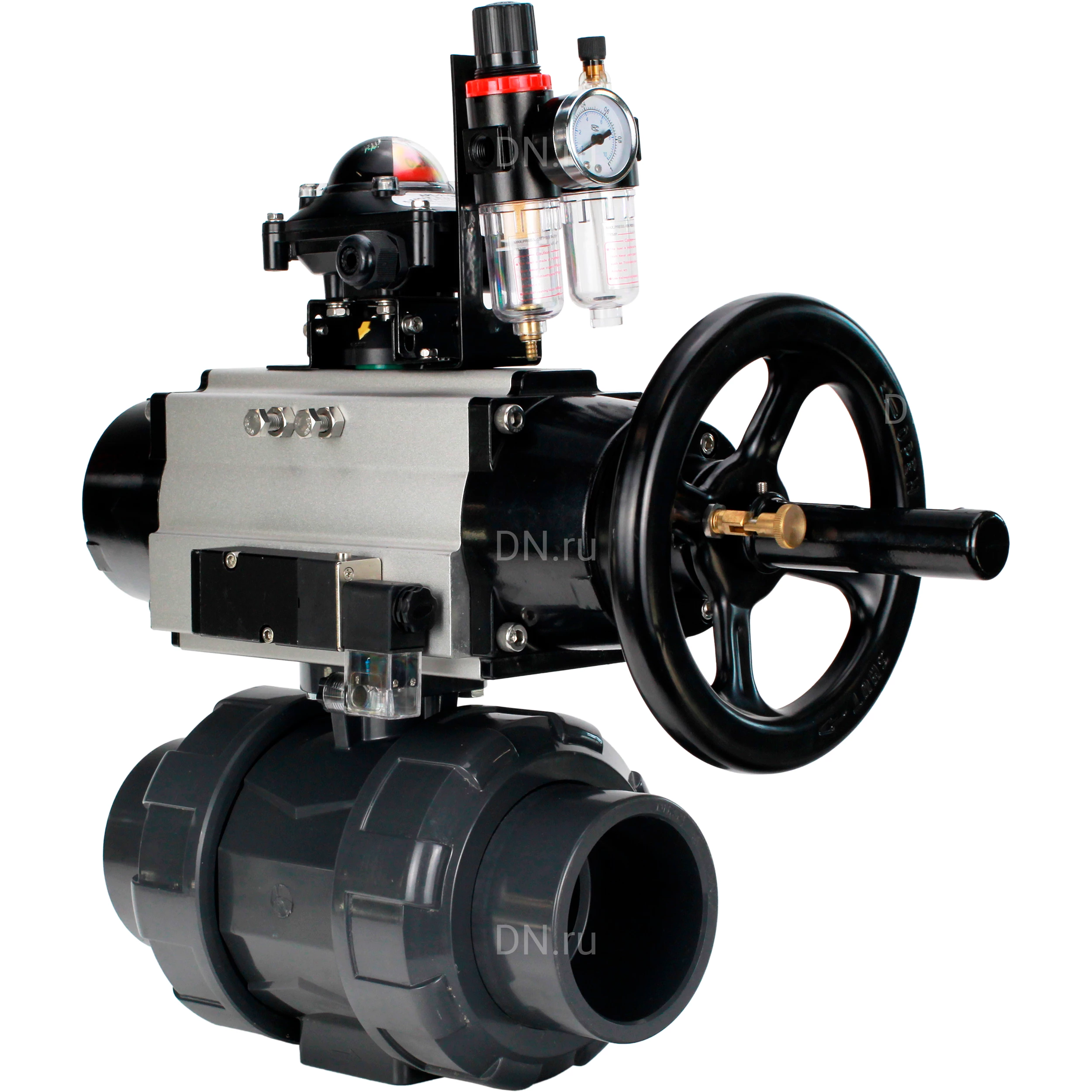 Изображение товара Кран шаровой DN25 BV4242E-FP-GRM-ISO с пневмоприводом