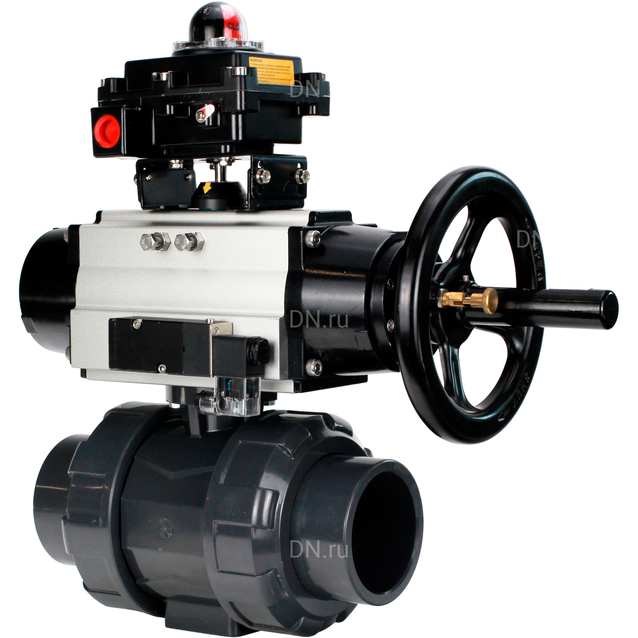 Изображение товара Кран шаровой BV4242E FP GRM ISO Дн80 Ру10 с пневмоприводом PA-DA-105-1 4М310-08 24В NAMUR EX