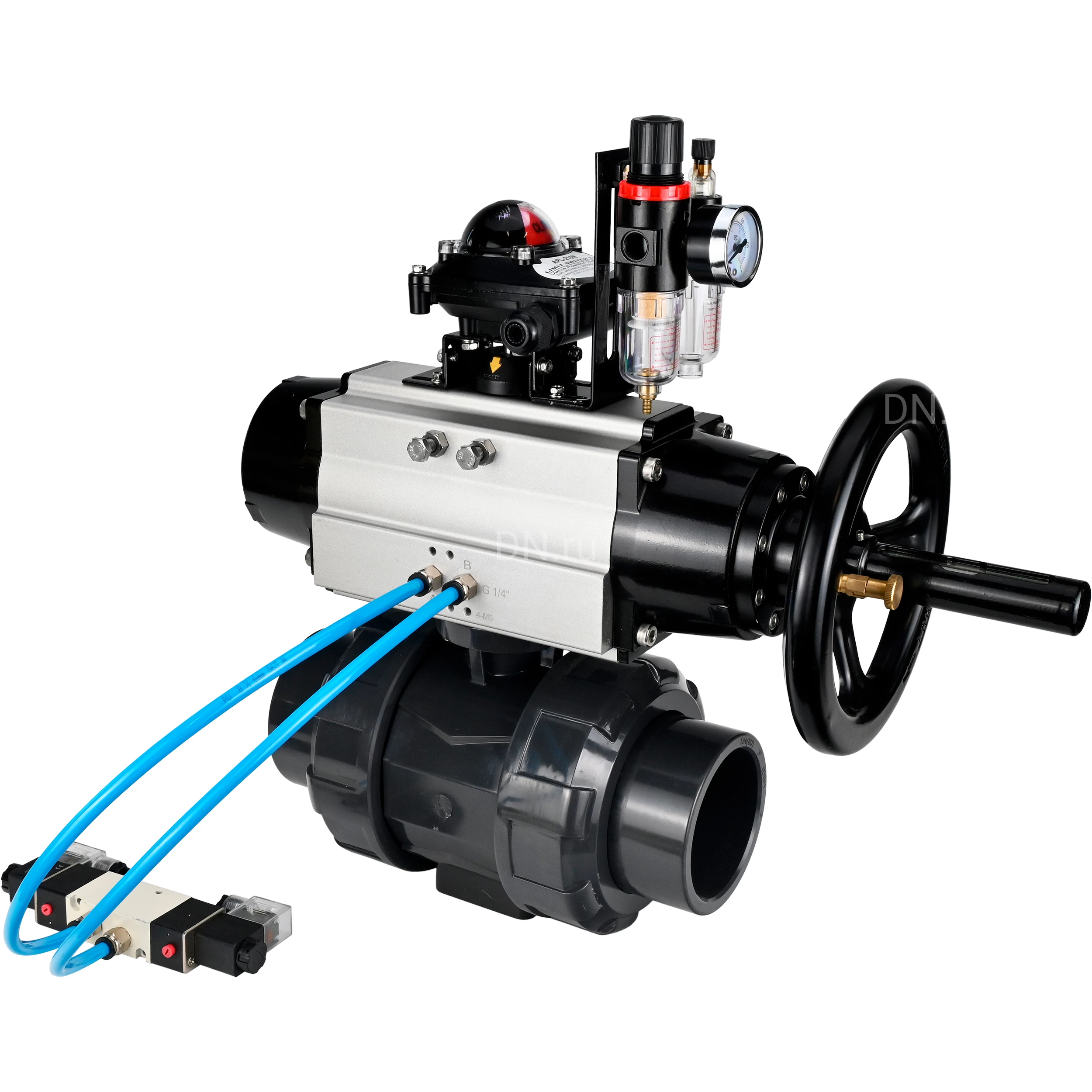 Изображение товара Кран шаровой BV4242E-FP-GRM-ISO DN15 Ру10 с пневмоприводом