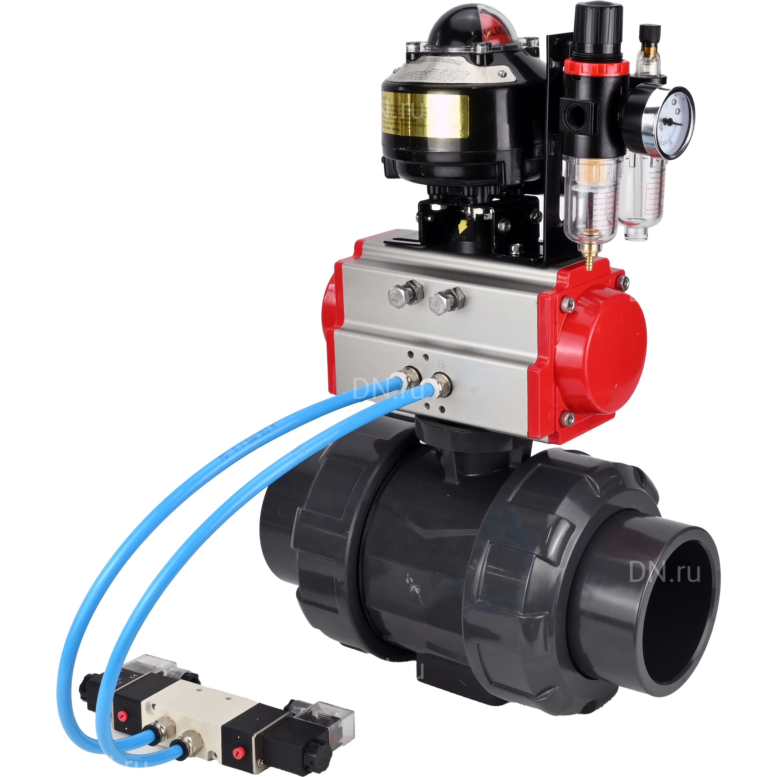 Изображение товара Кран шаровой DN ru BV4242E FP GRM ISO Dn15 Ru10 с пневмоприводом PA-DA-052