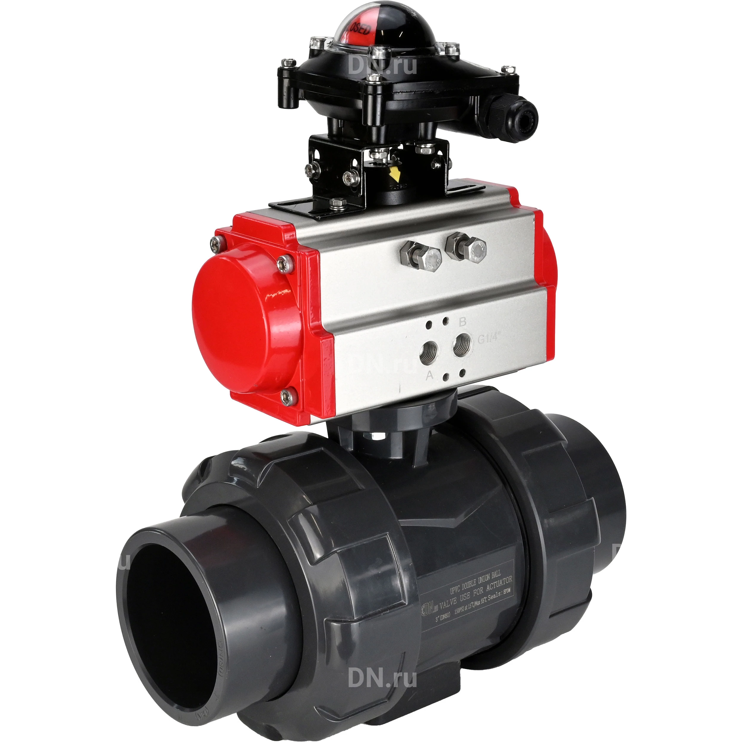 Изображение товара Кран шаровой BV4242E-FP-GRM-ISO DN20 Ру10 с пневмоприводом