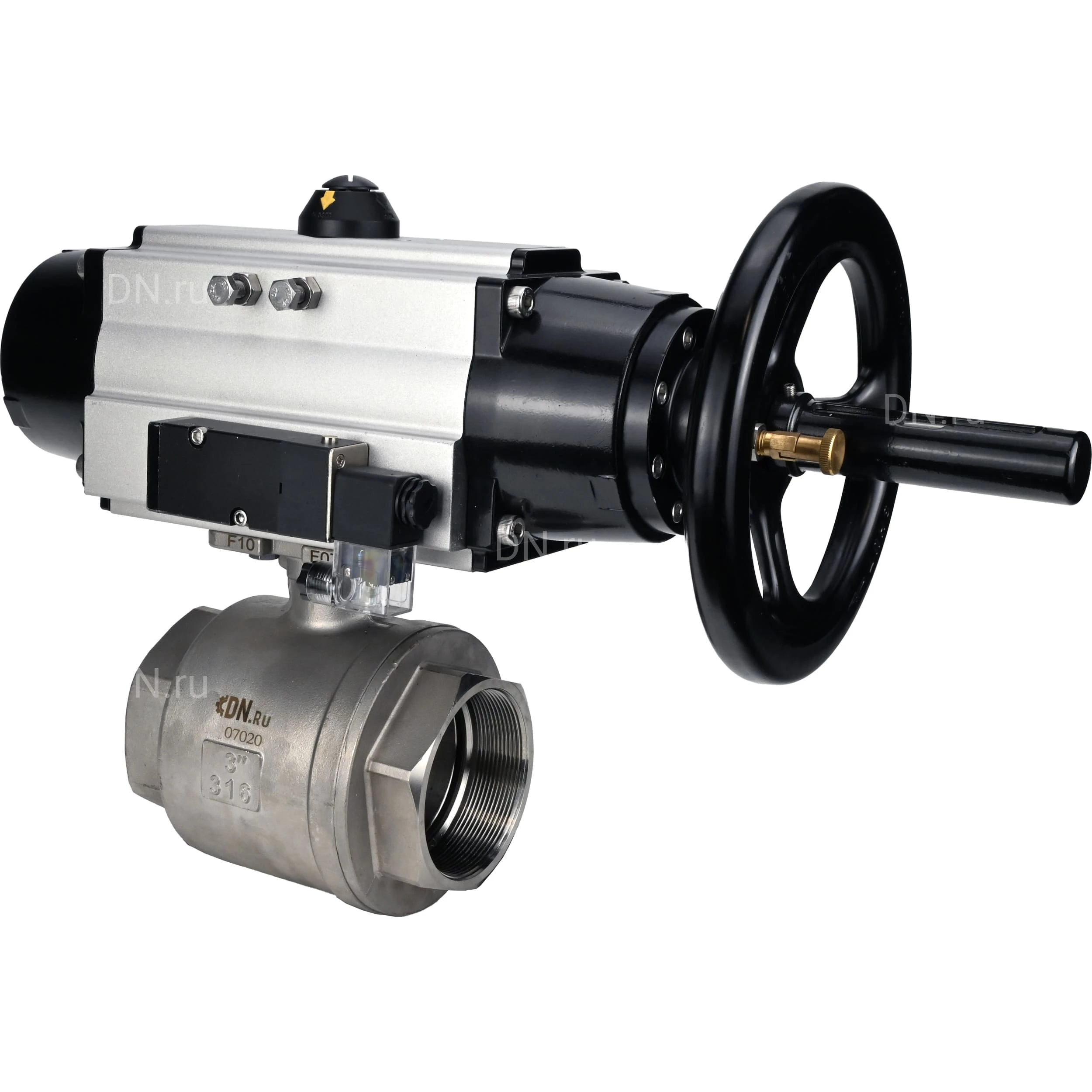 Изображение товара Кран шаровой DN.ru BV3232P-FP-T-ISO-H DN100 SS316