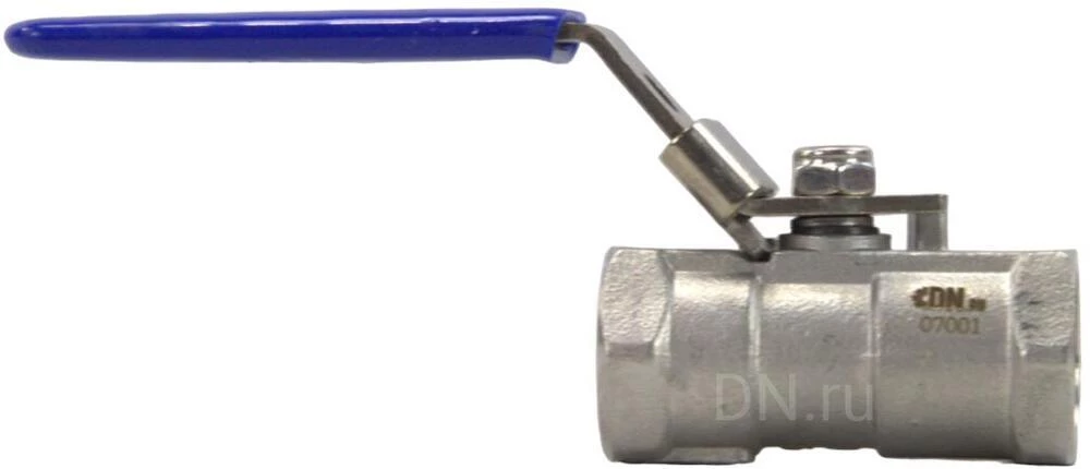 Изображение товара Кран шаровой DN.ru BV3232P-SP-T-H Ду15 Ру63 стандартнопроходной двухходовой, нержавеющая сталь SS316, внутренняя резьба, уплотнение - PTFE, ручка-рычаг