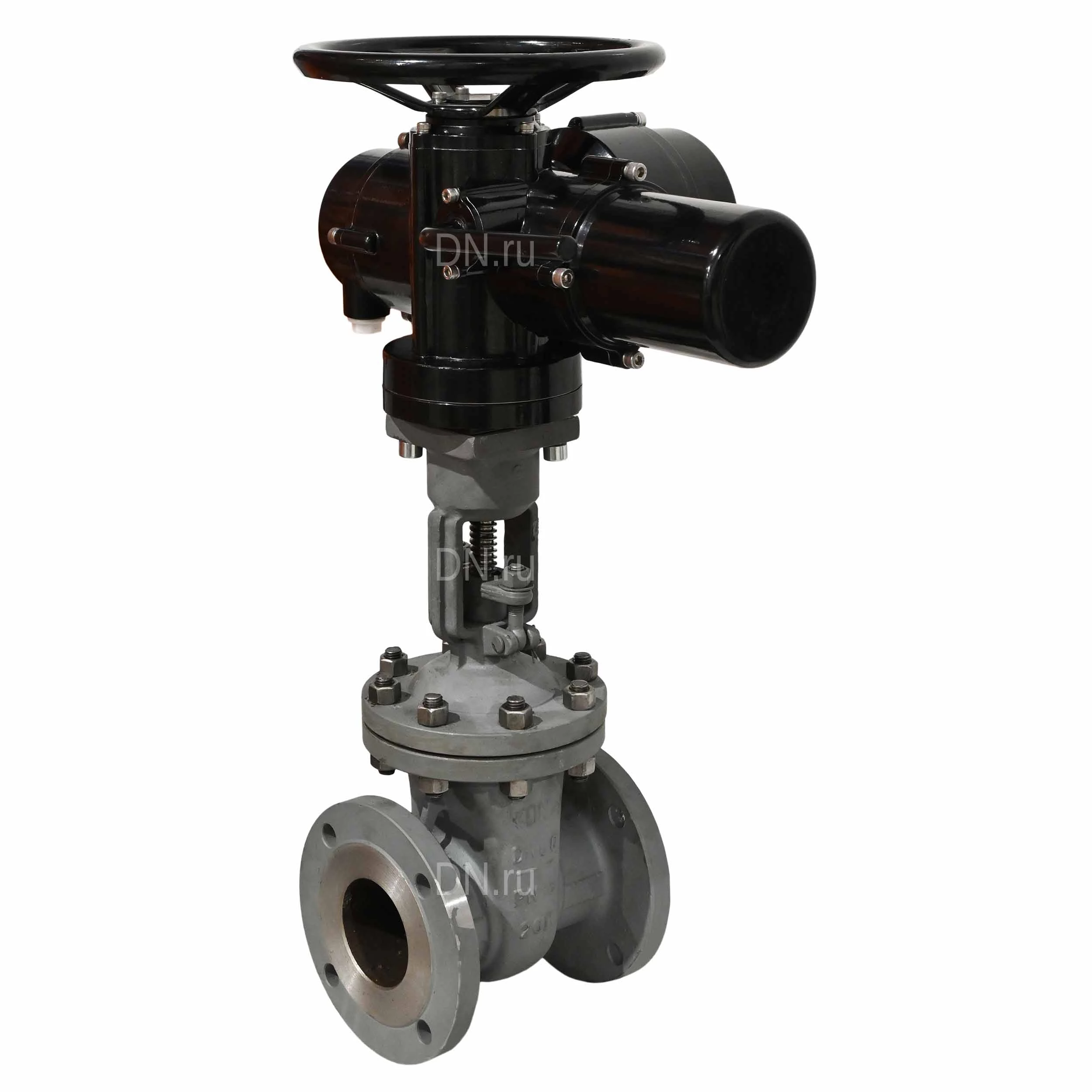 Изображение товара Задвижка клиновая 30с941нж DN.ru GVWR2121M-2W-F-ОСТ Ду80 фланцевая электропривод