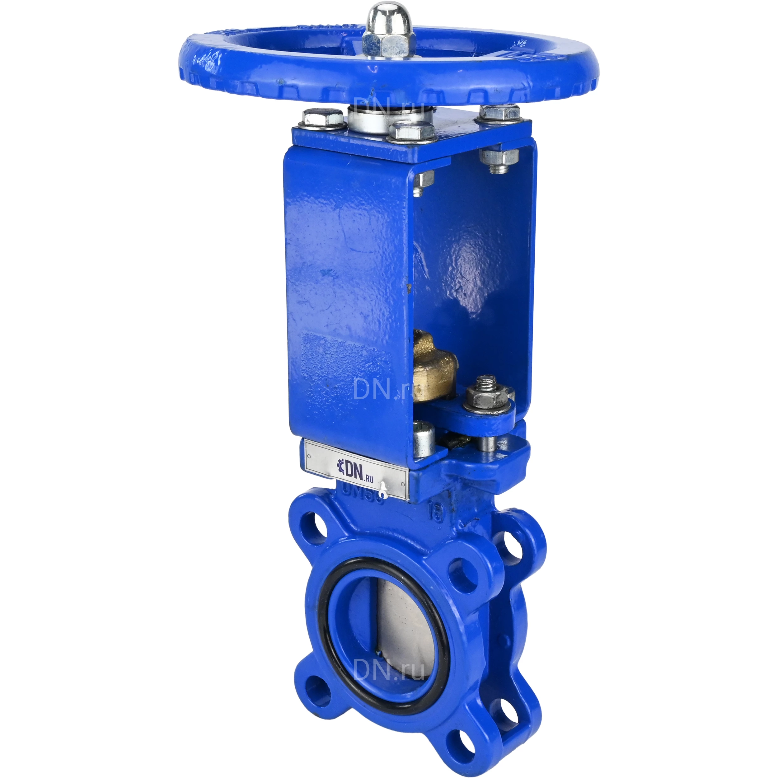 Изображение товара Задвижка шиберная DN.ru GVKN1331E-2W-Fb-S Ду125 Ру16 межфланцевая