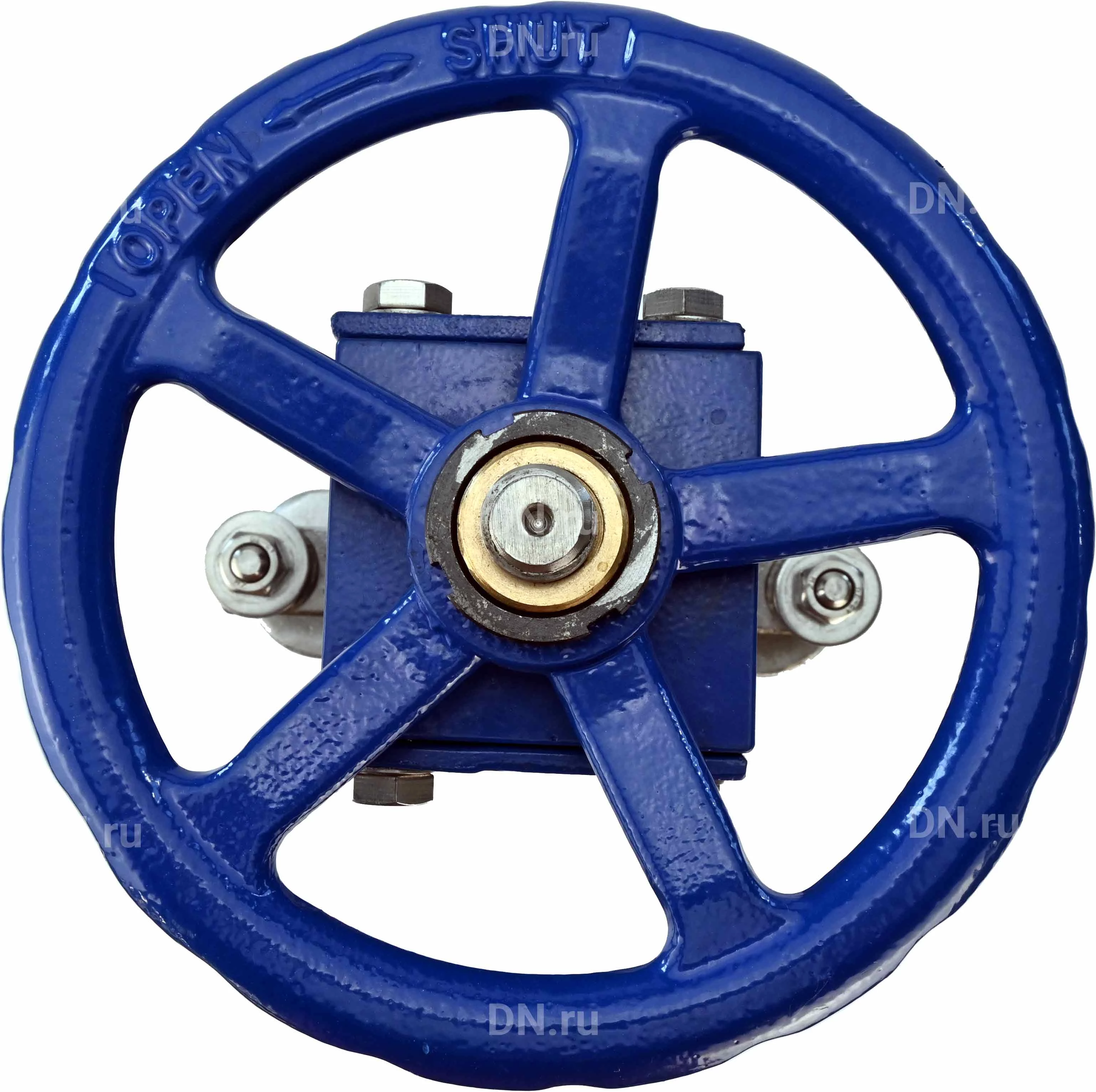 Изображение товара Задвижка шиберная DN.ru Ду80 Ру10 нержавеющая сталь с выдвижным шпинделем