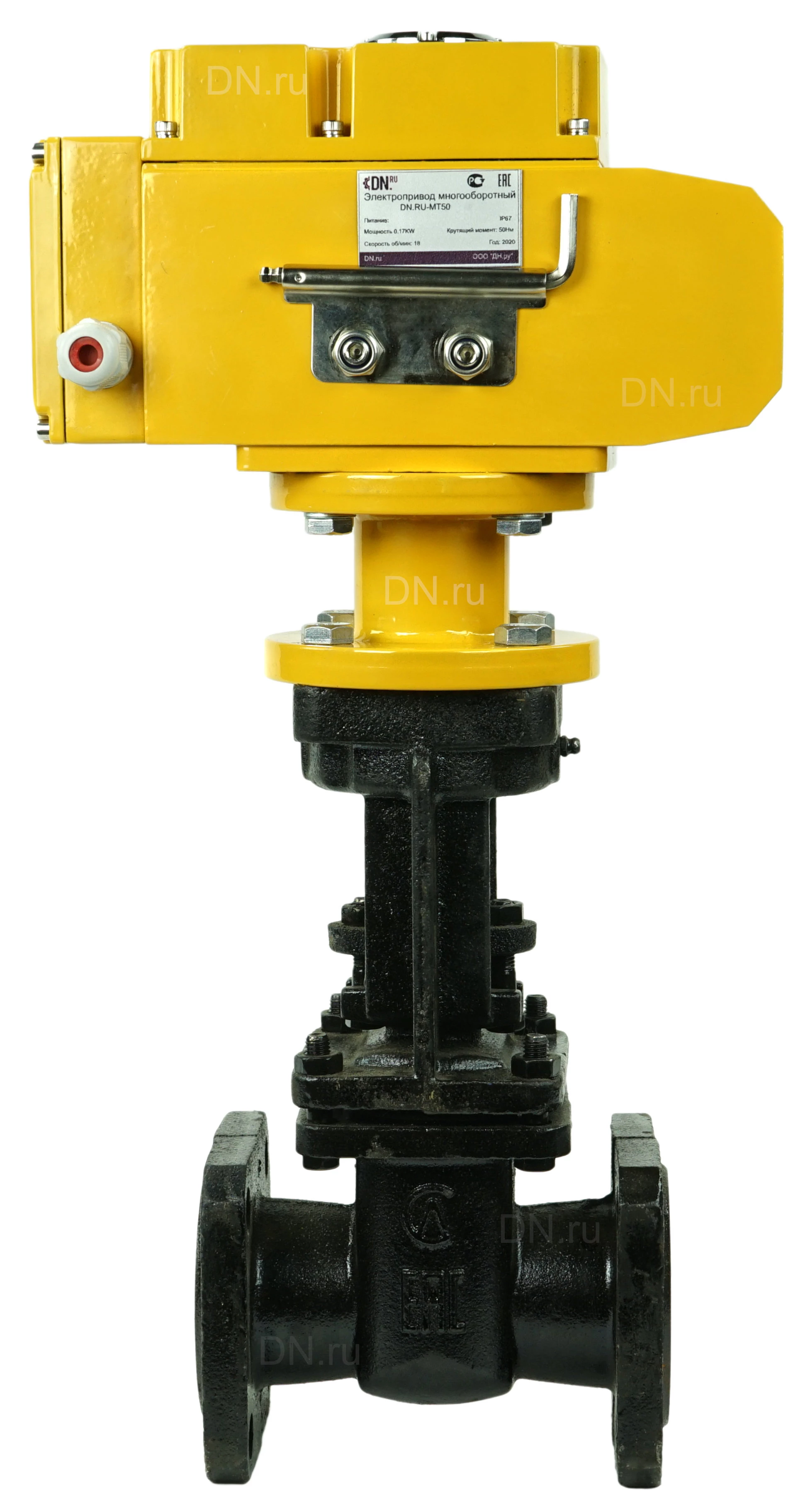 Изображение товара Задвижка параллельная 30ч906бр с электроприводом DN.ru 80 мм Россия