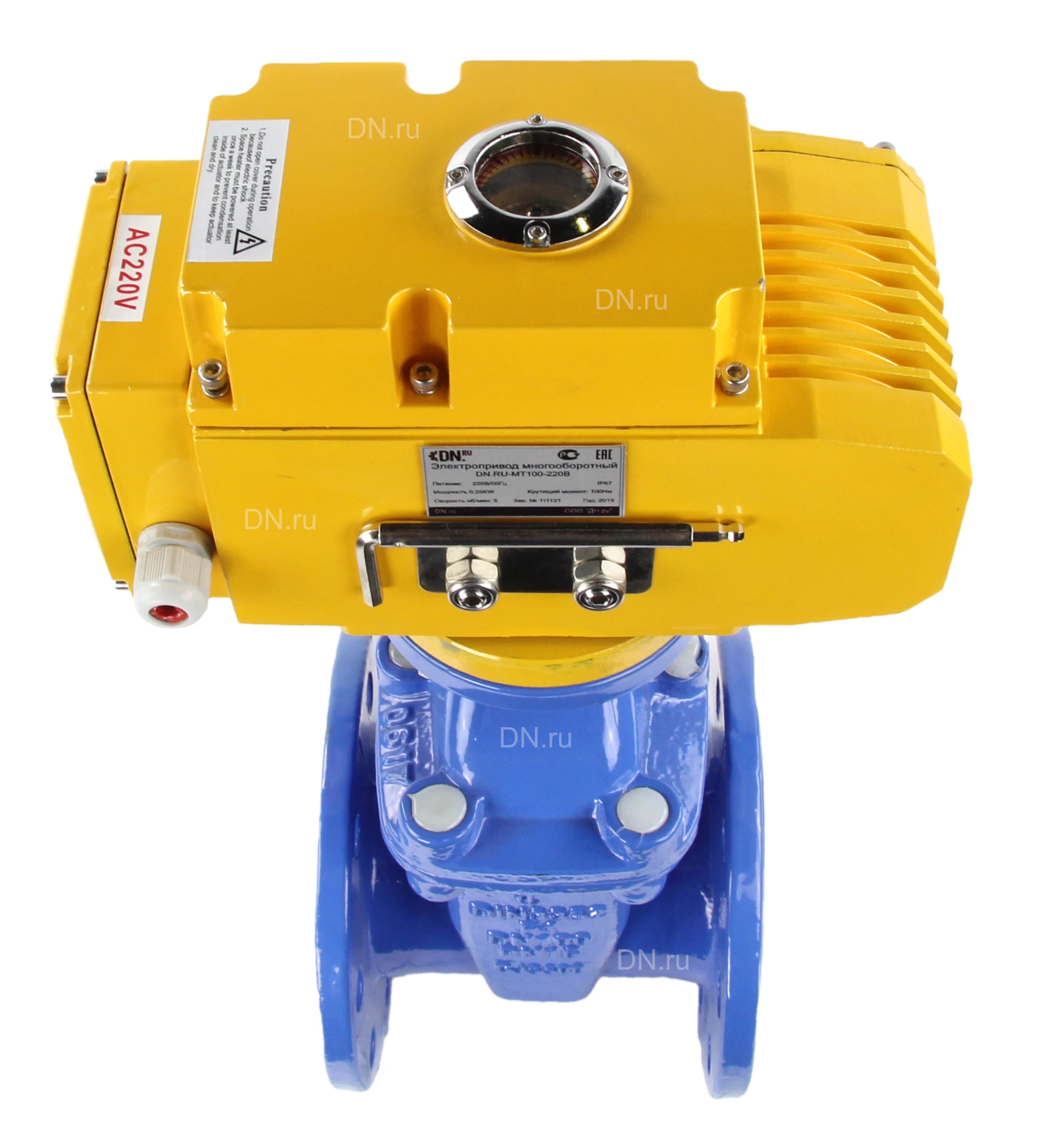 Изображение товара Задвижка клиновая Tecofi VOC 4241 Ду80 Ру16 с электроприводом фланцевая