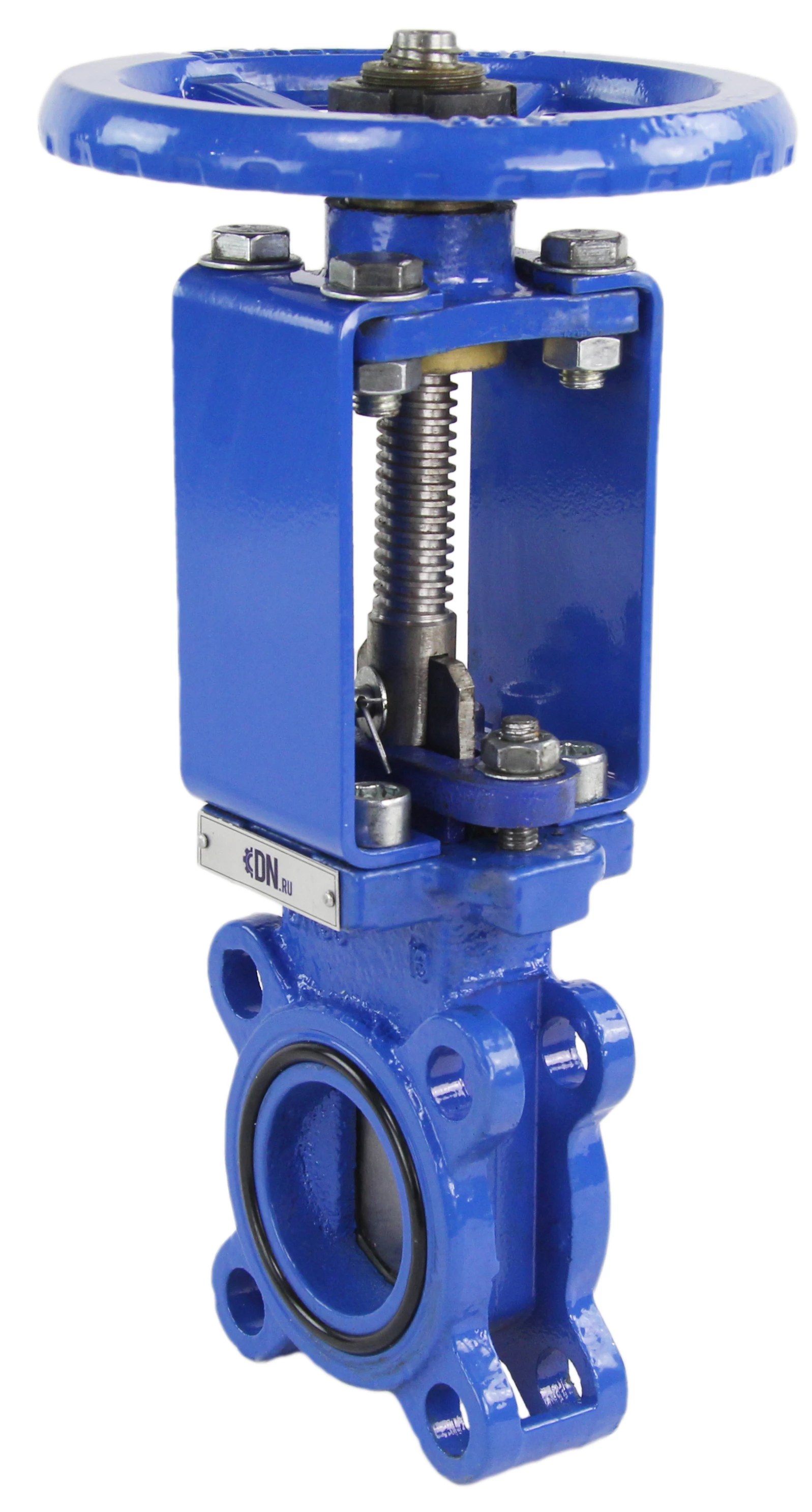 Изображение товара Задвижка шиберная DN.ru GVKR1331N-2W-Fb-S Ду50 Ру10 двусторонняя чугун нержавеющая сталь