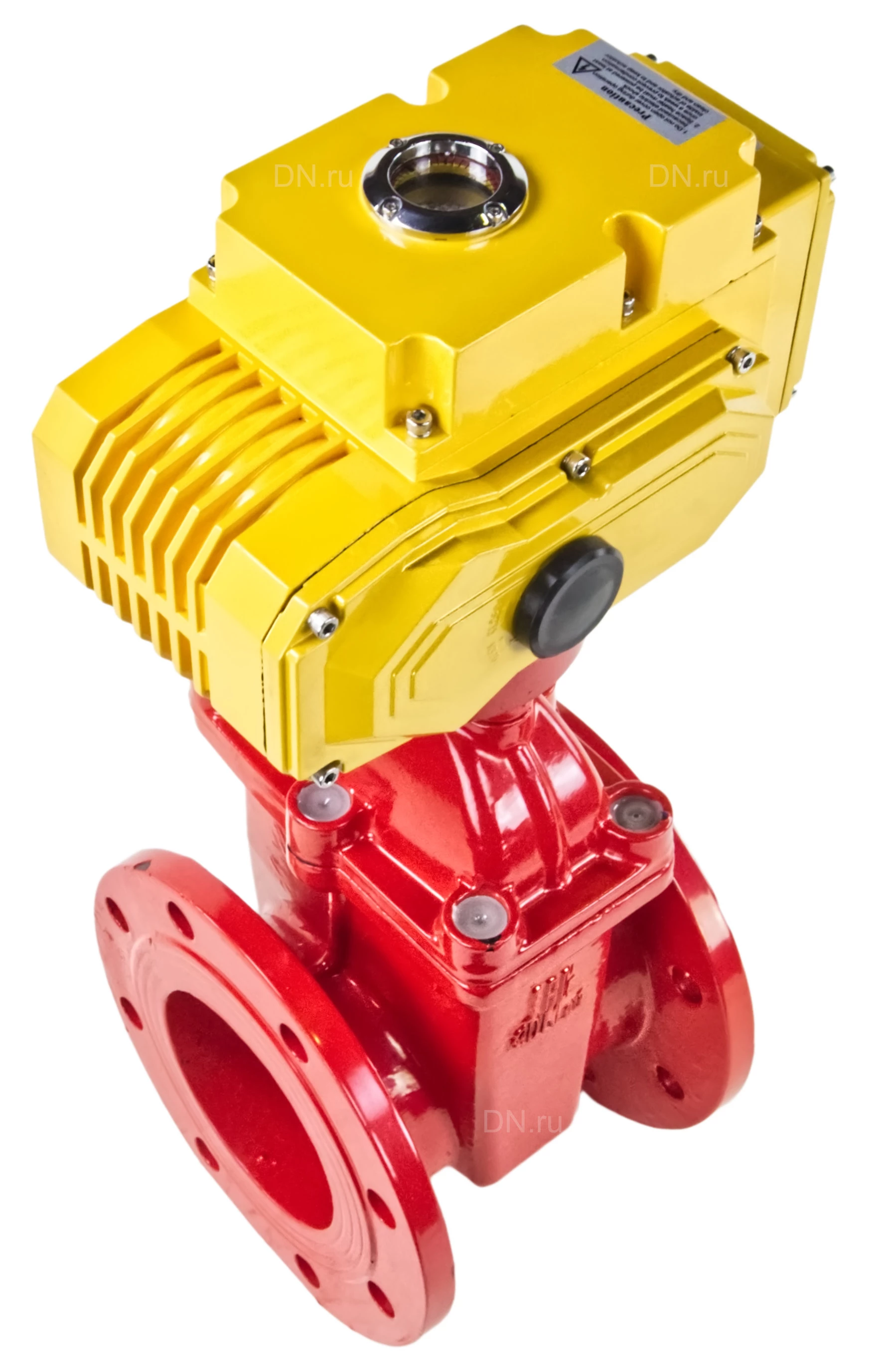 Изображение товара Задвижка клиновая DN.ru 30ч939р Ду125 Ру16 с электроприводом