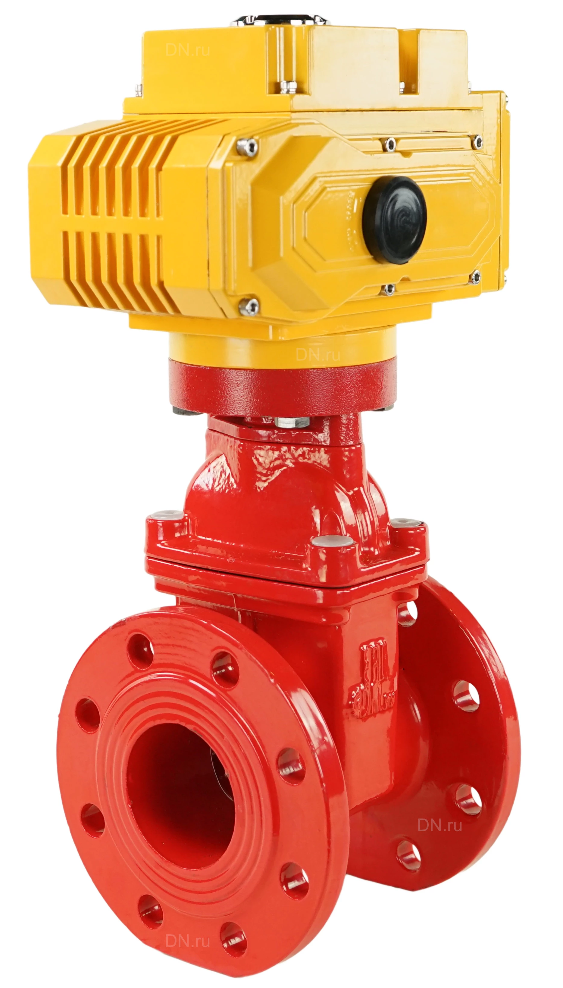 Изображение товара Задвижка клиновая DN.ru 30ч939р с электроприводом Ду80 Ру16 фланцевая