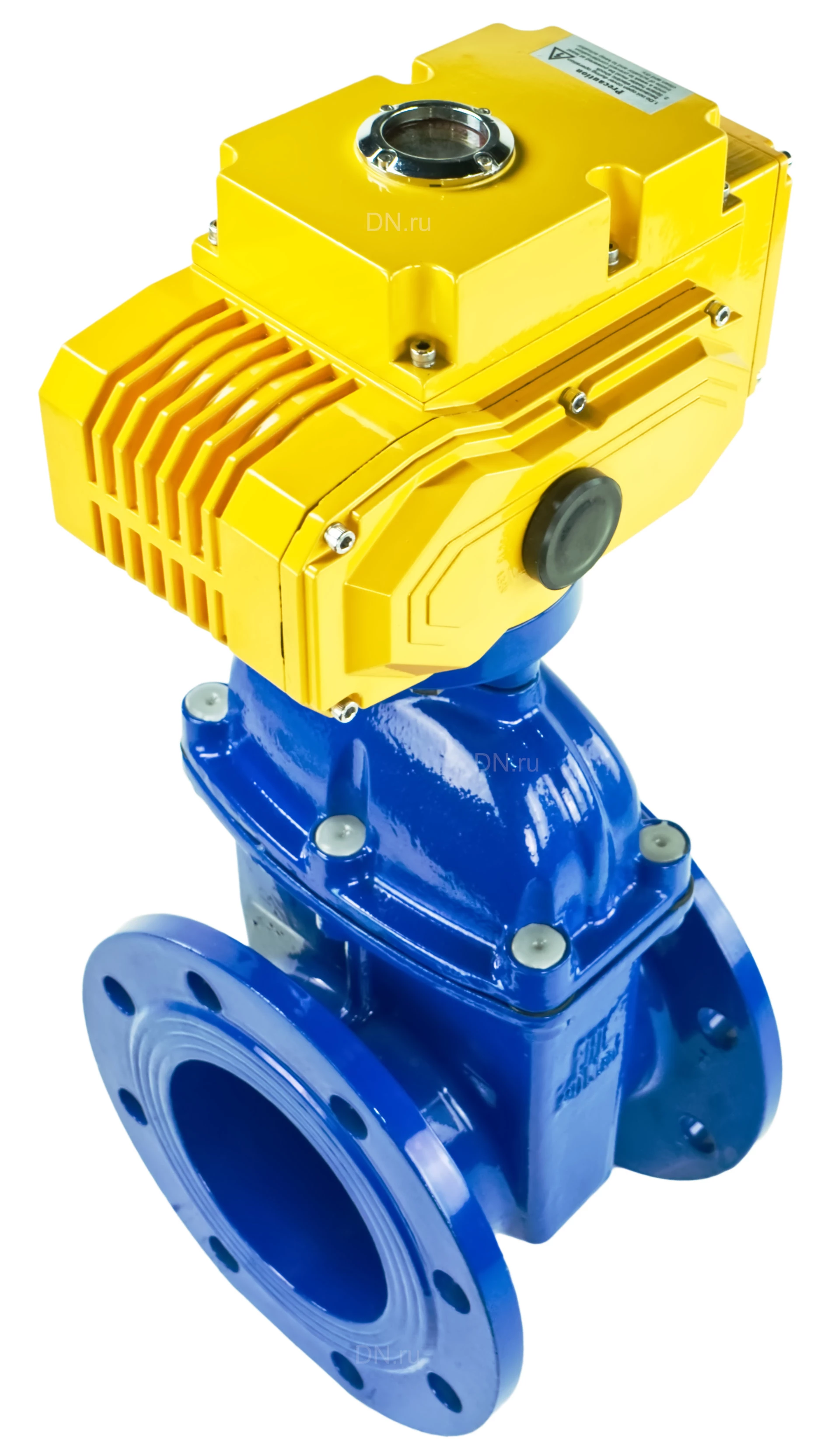 Изображение товара Задвижка клиновая DN.ru 30ч939р Ду150 электропривод с фланцем и невыдвижным шпинделем