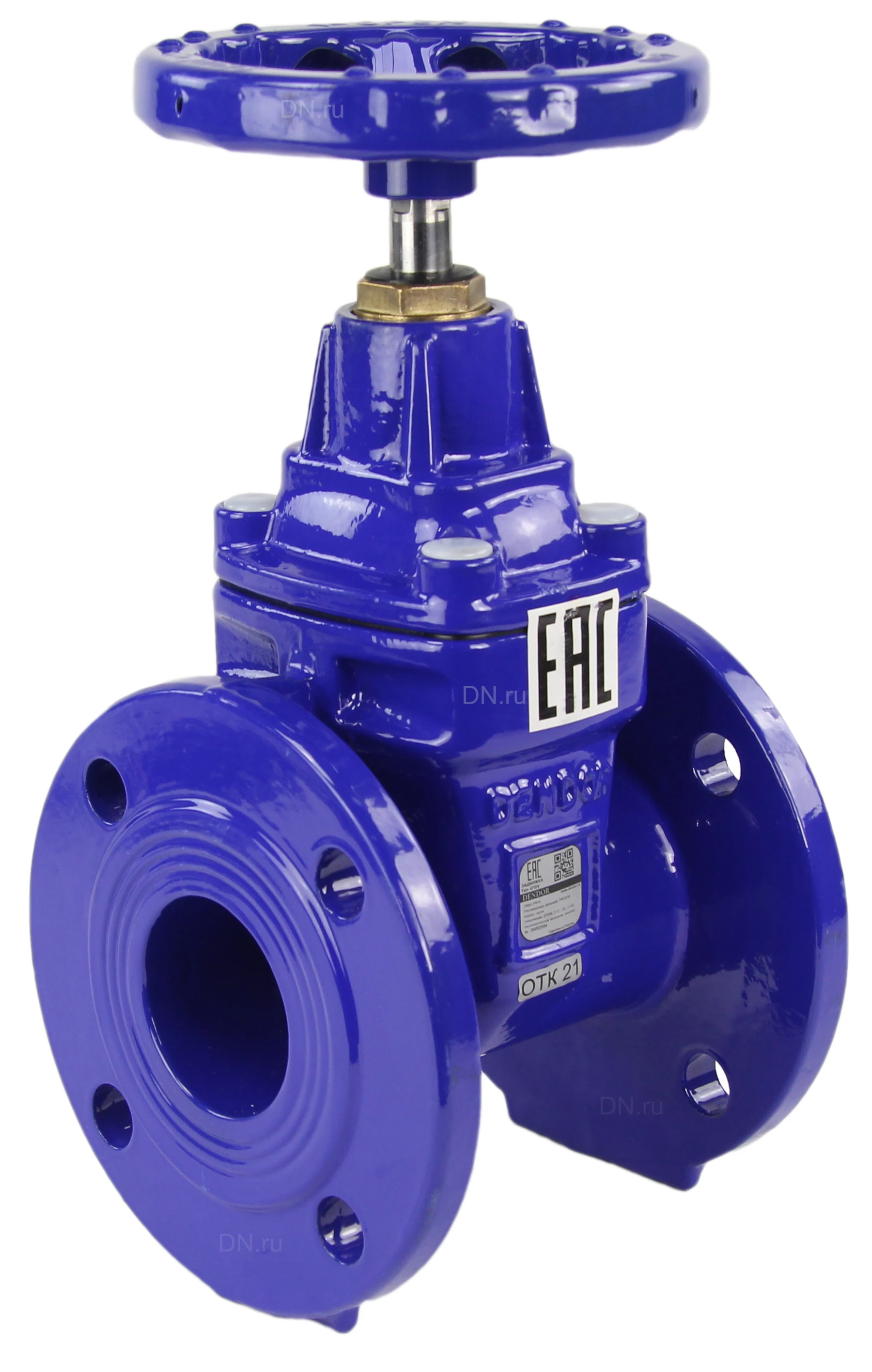 Изображение товара Задвижка клиновая Dendor 47GV Ду150 Ру16 фланцевая чугунная EPDM