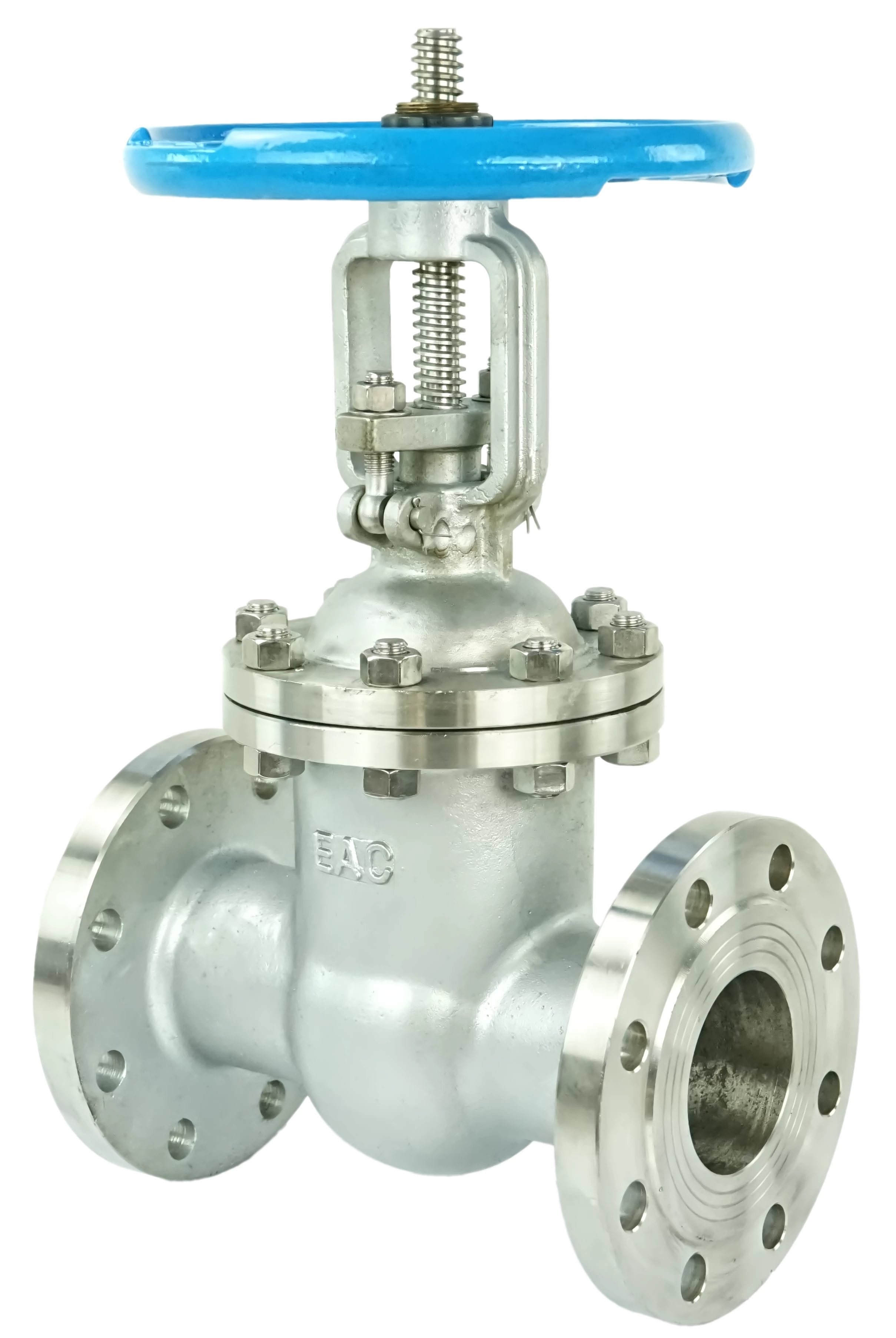 Изображение товара Задвижка клиновая DN80 25 бар фланцевая из нержавеющей стали с ручным штурвалом GAIR