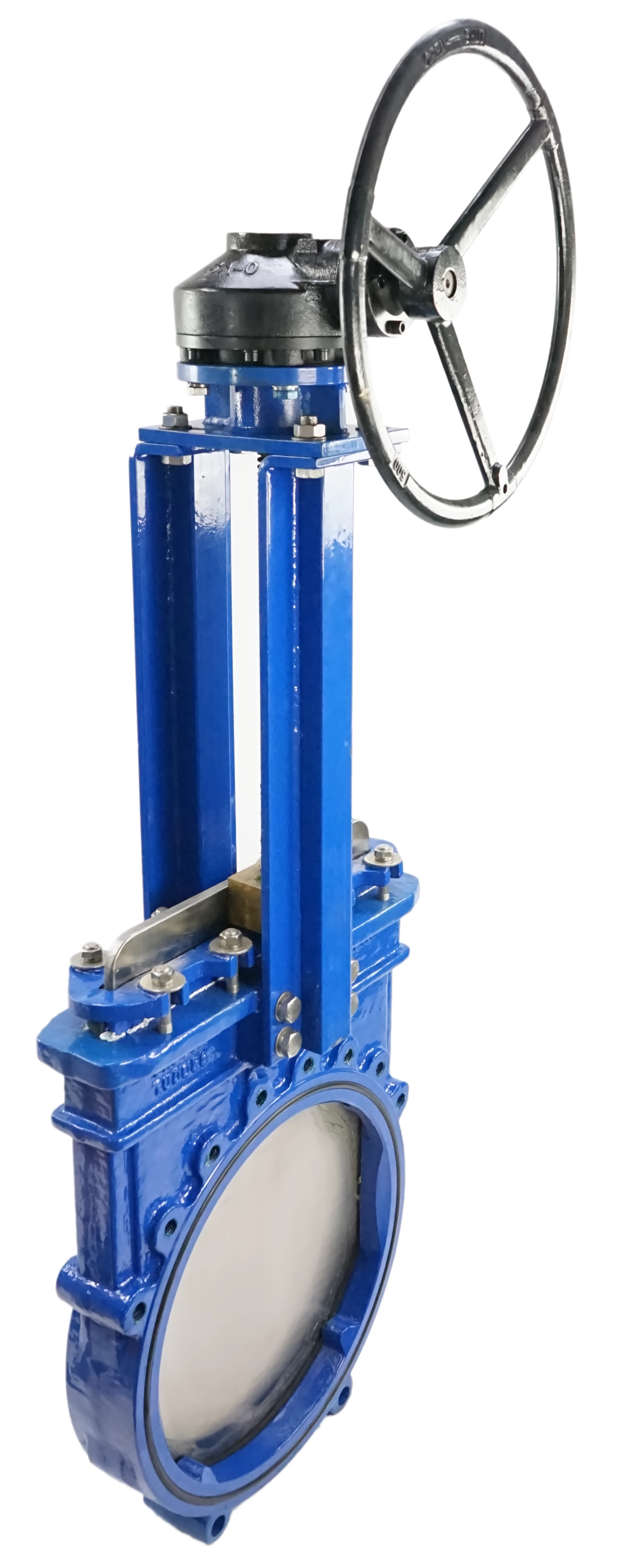 Изображение товара Задвижка шиберная DN.ru GVKN1331N-2W-Fb-R Ду400 с редуктором и межфланцевым соединением